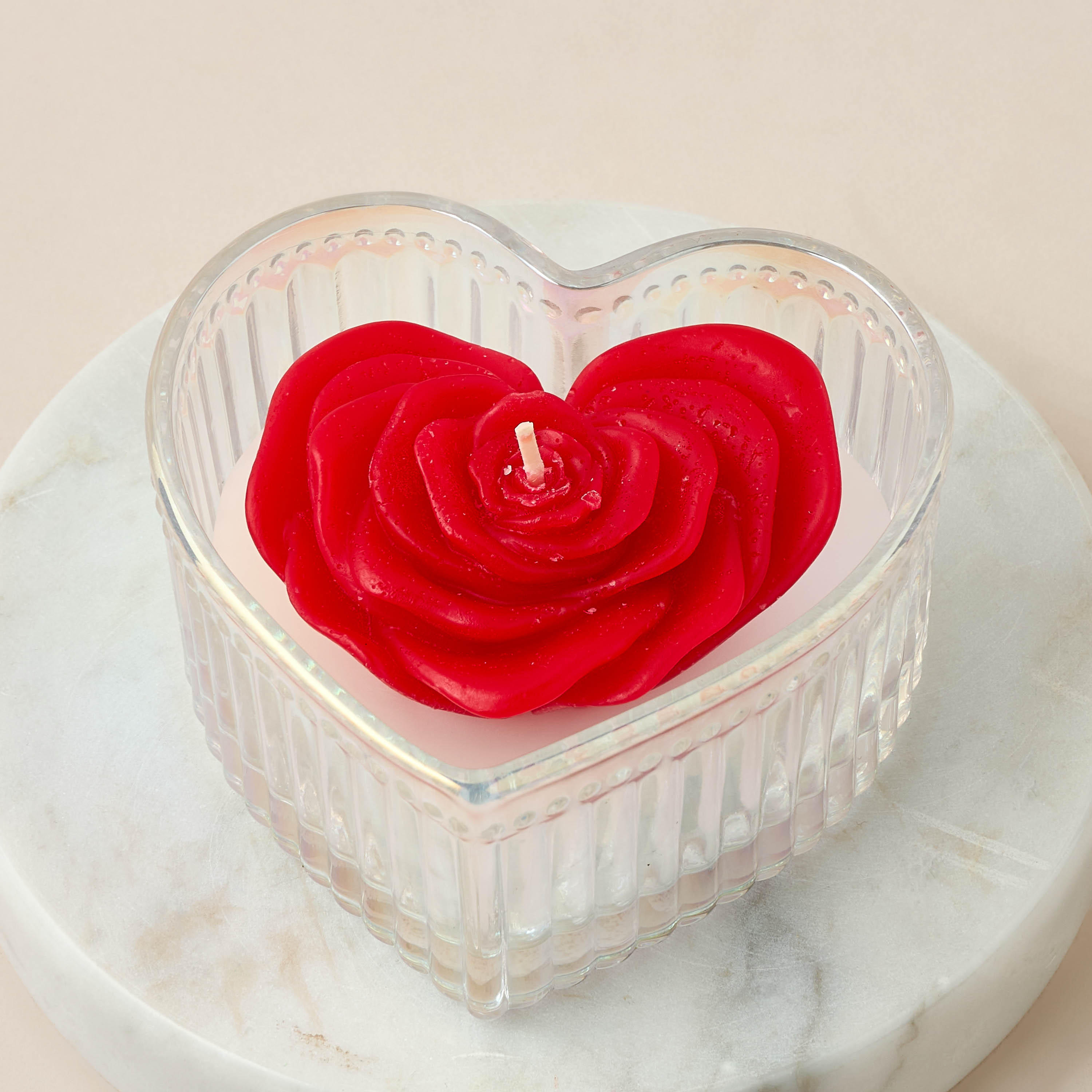 Heart Shaped Rose Scented Jar Candle - 68 gms-household-homefragrance-candles-image-3