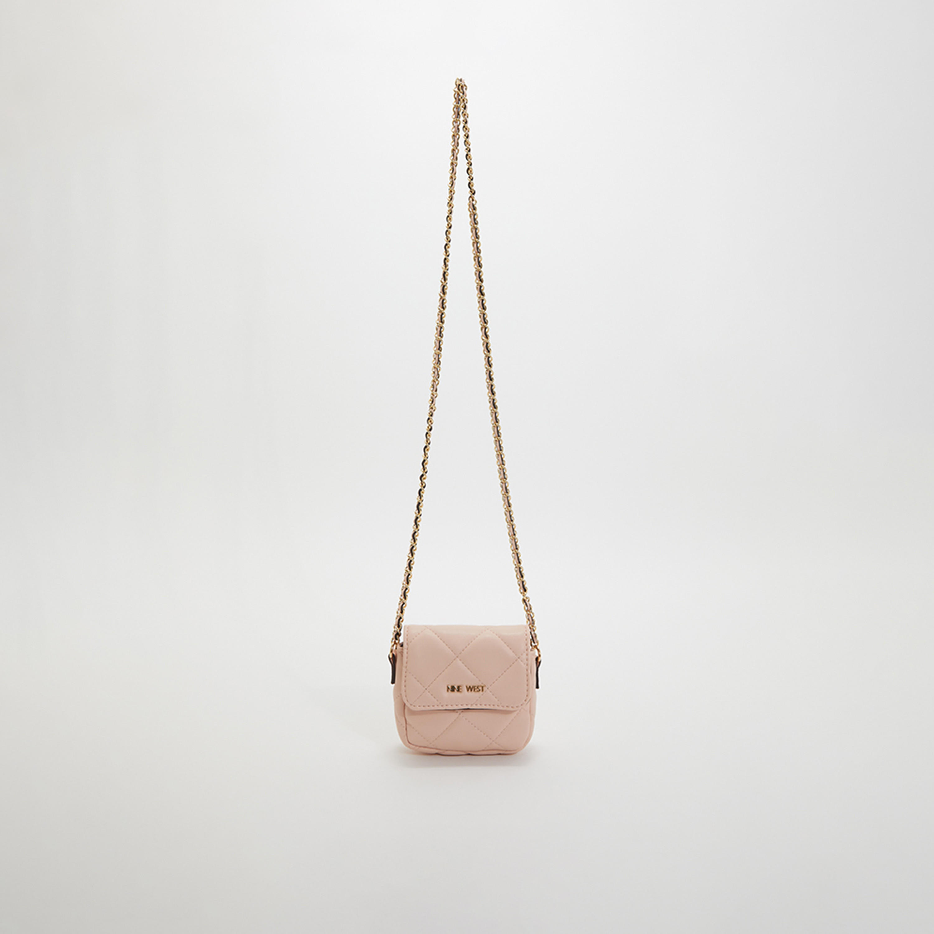 Nine West Crescent Quilted Crossbody Bag with Zip Closure and Strap in Beige-women-bagsandwallets-handbags-image-1