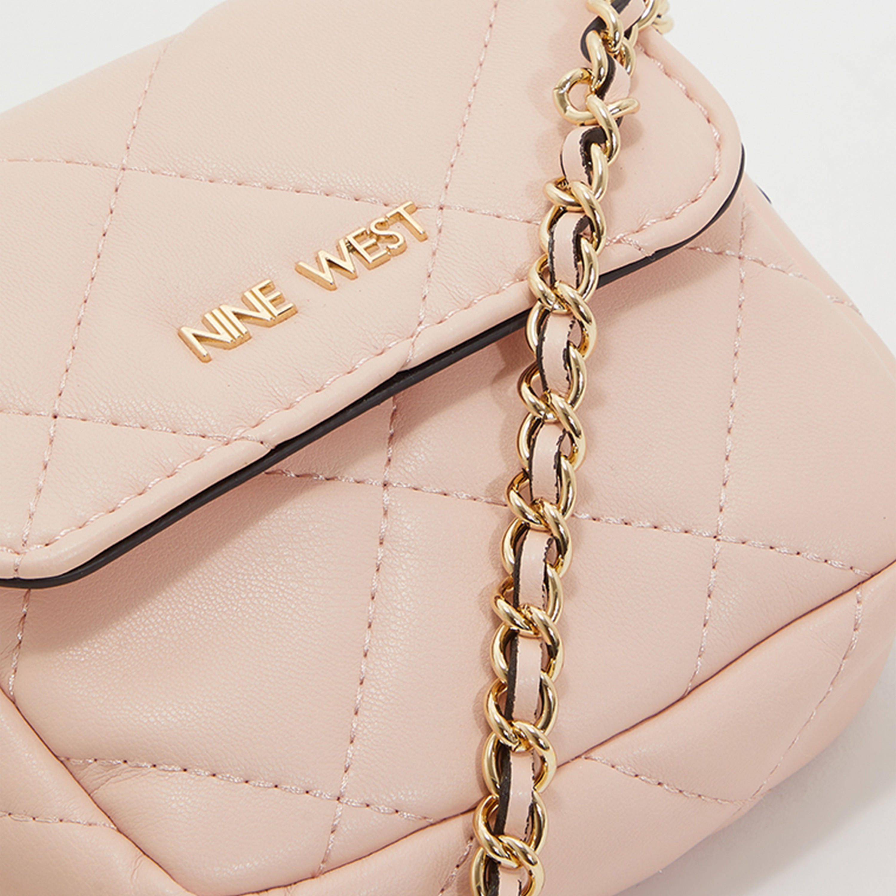 Nine West Crescent Quilted Crossbody Bag with Zip Closure and Strap in Beige-women-bagsandwallets-handbags-image-25