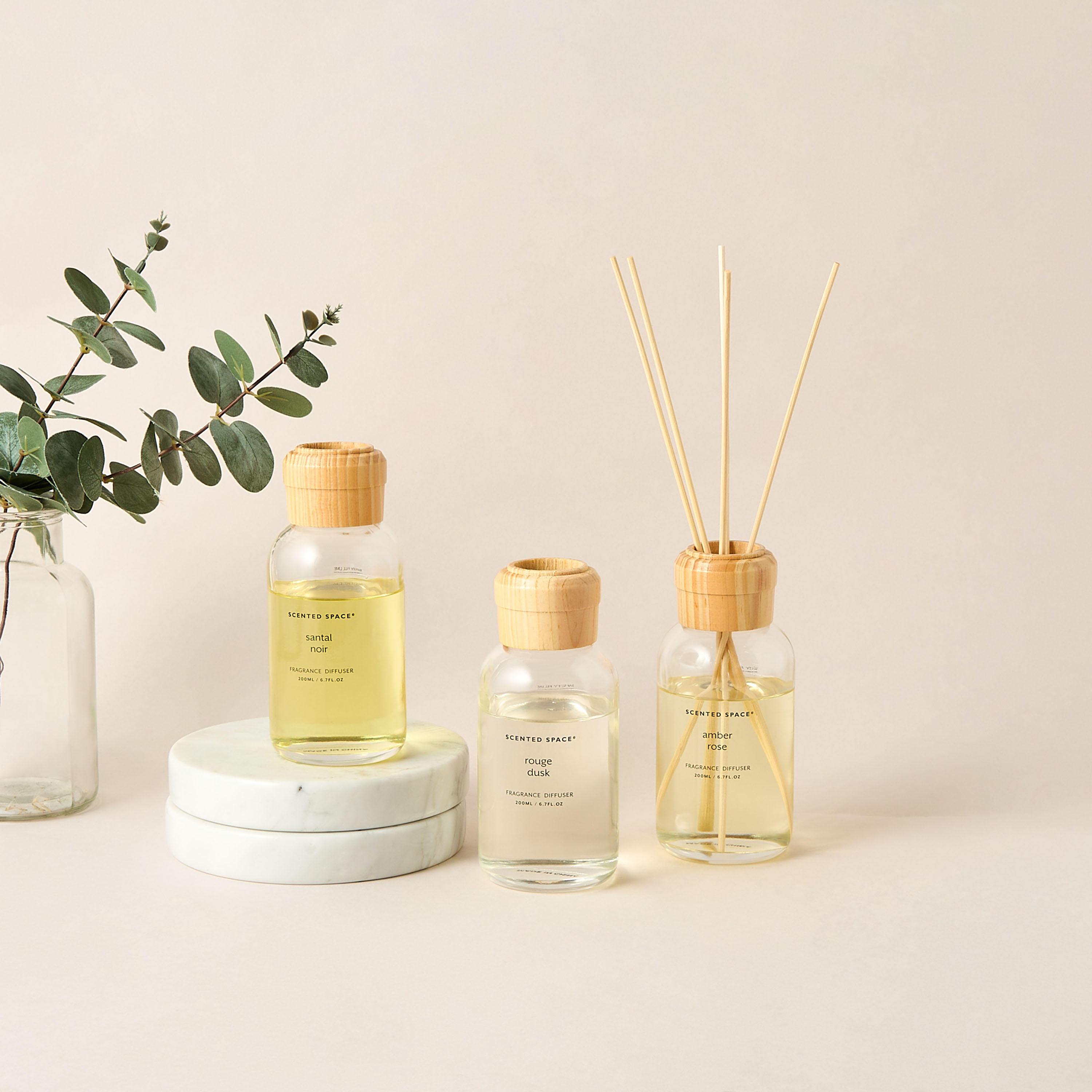 Scented Space Amberian Woods Reed Diffuser - 200 ml-household-homefragrance-reeddiffusers-image-1