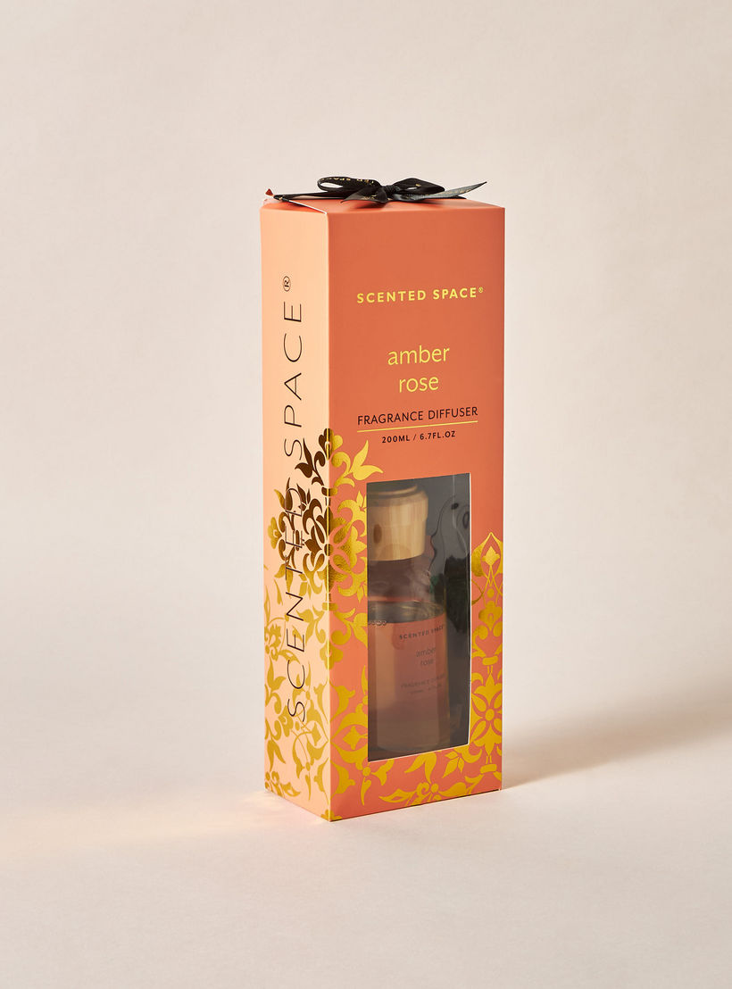 Scented Space Amberian Woods Reed Diffuser - 200 ml-household-homefragrance-reeddiffusers-image-4
