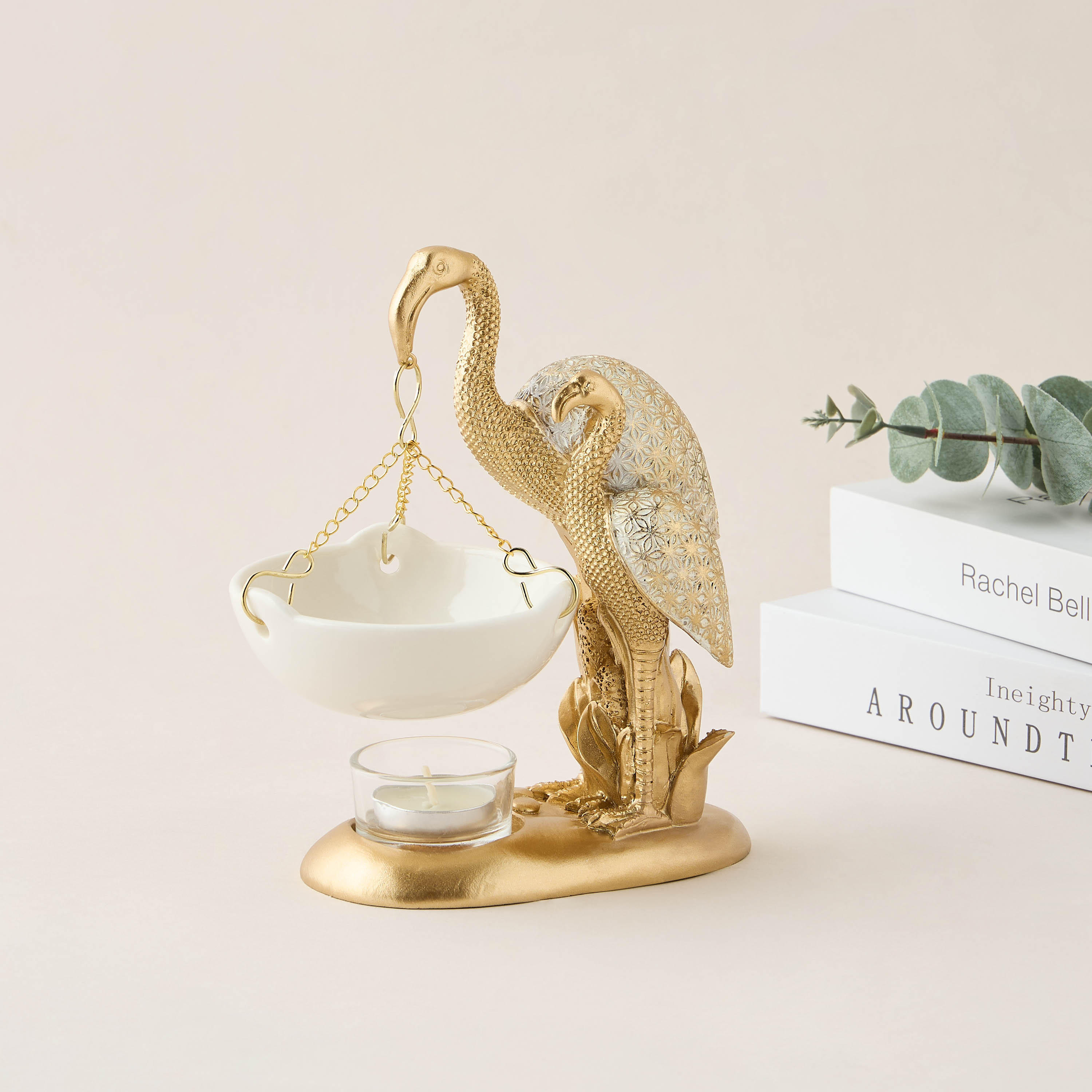 Crane of Serenity Oil Burner - 14x8x18 cms-household-homefragrance-burners-image-1