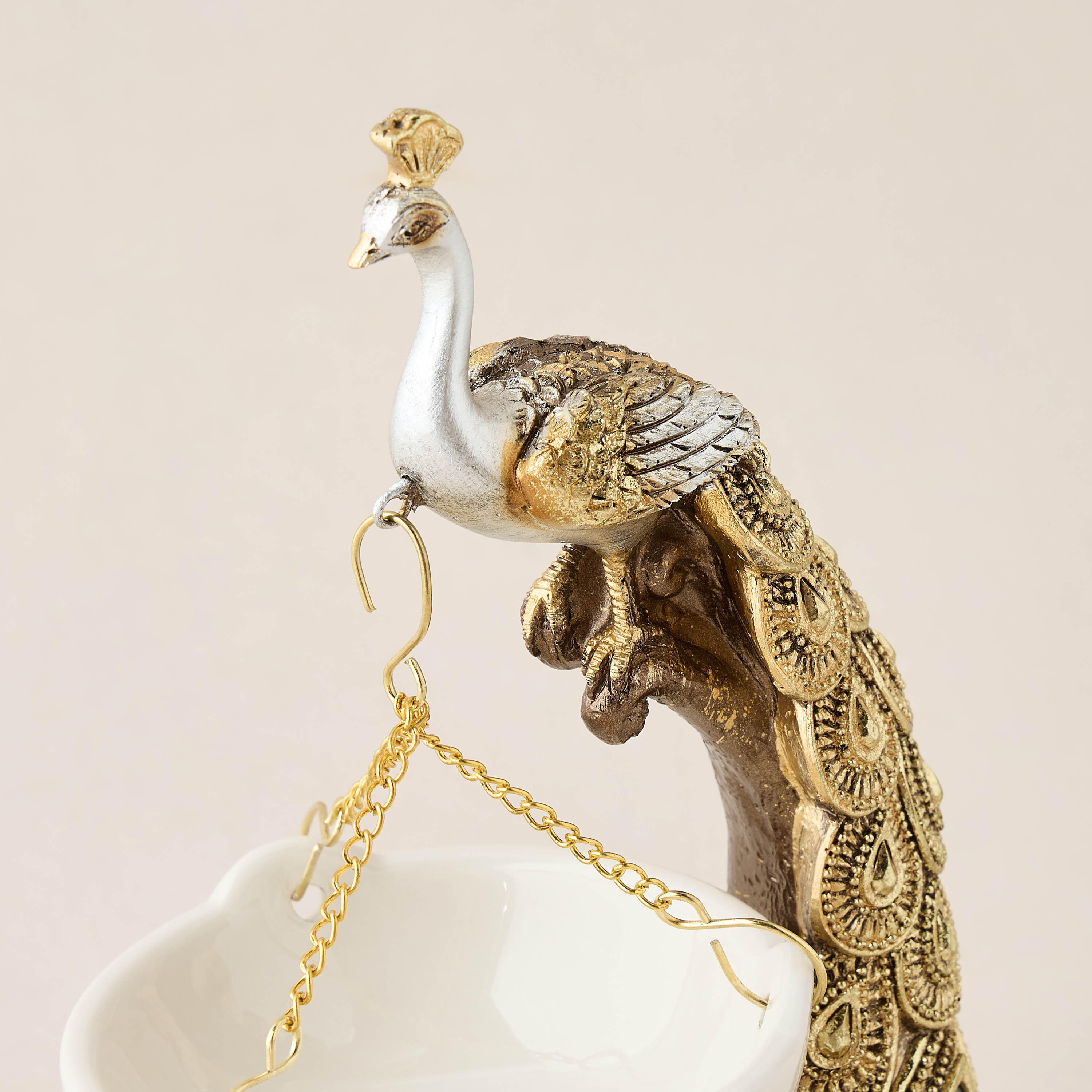 Feathered Flame Oil Burner - 14x12x19 cms-household-homefragrance-burners-image-4