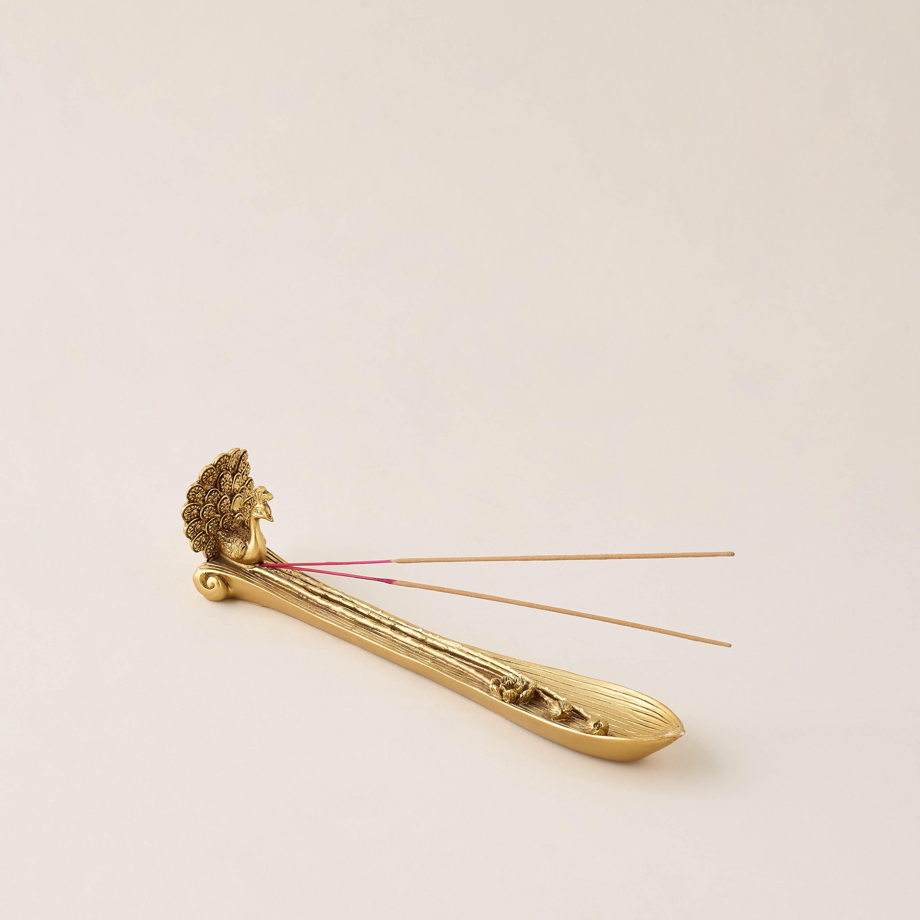 Mystic Peacock Incense Holder - 25x5x6 cms-household-homefragrance-burners-image-2