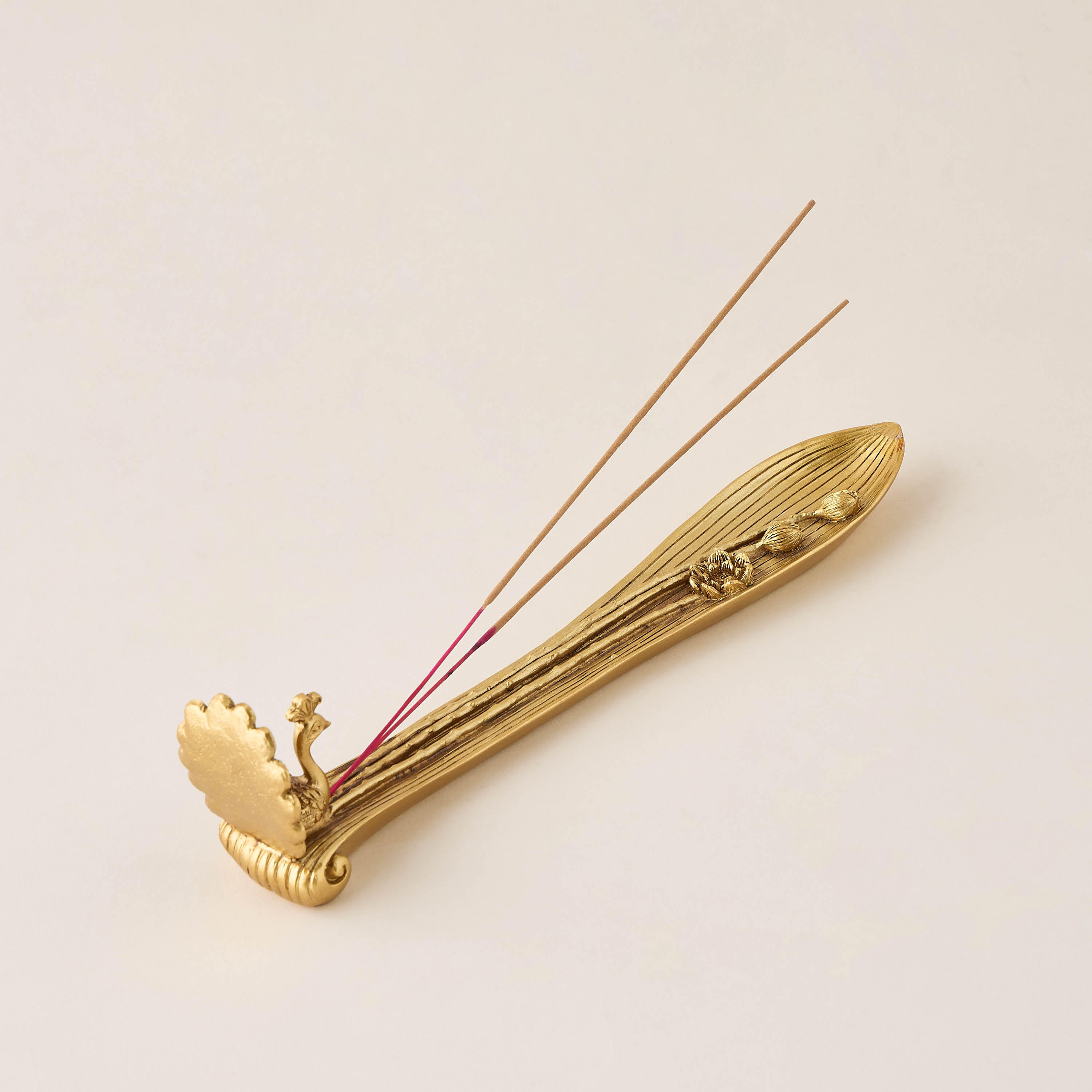 Mystic Peacock Incense Holder - 25x5x6 cms-household-homefragrance-burners-image-3