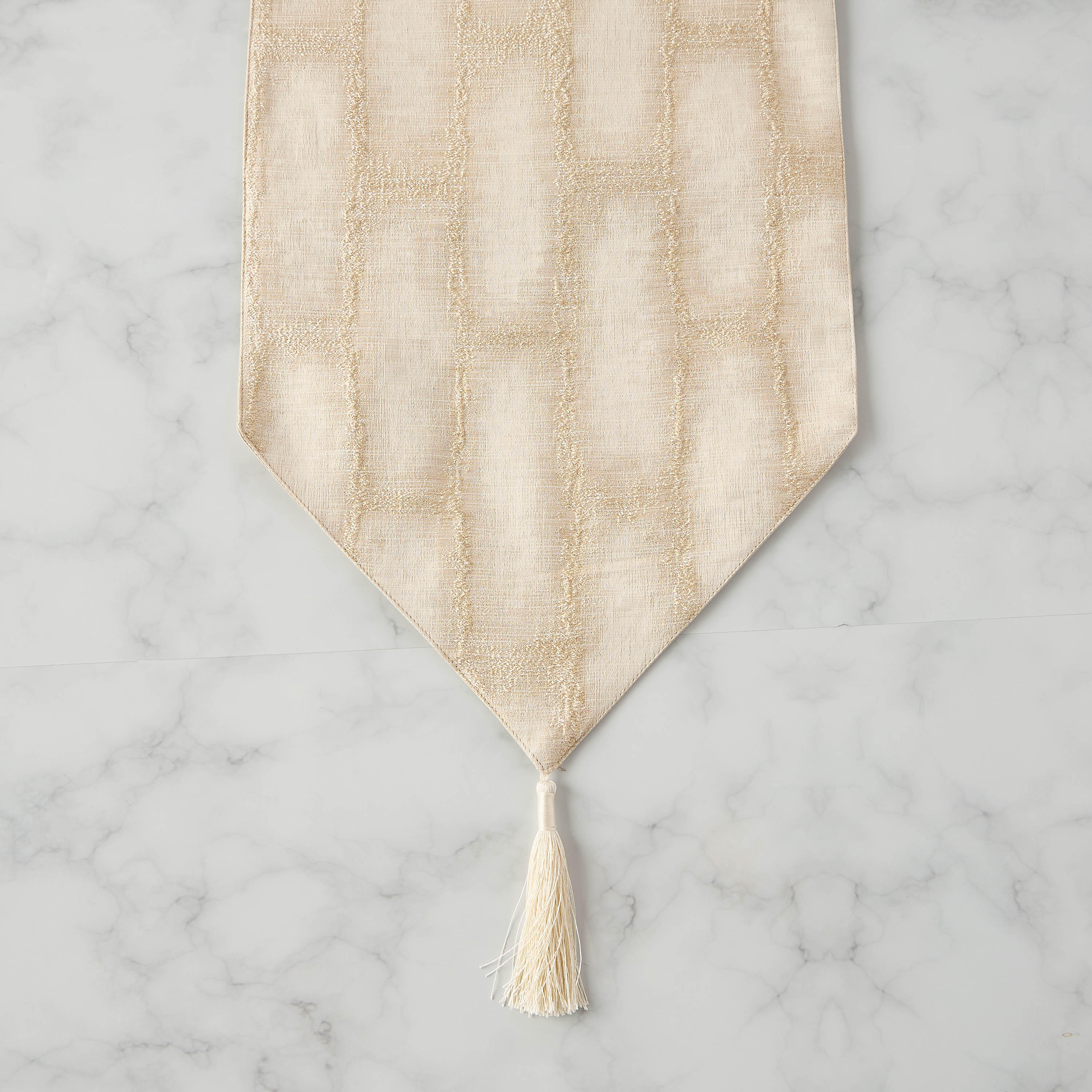 Simsar Textured Table Runner - 260x33 cms-household-dining-tablelinen-runnersandtablecovers-image-2