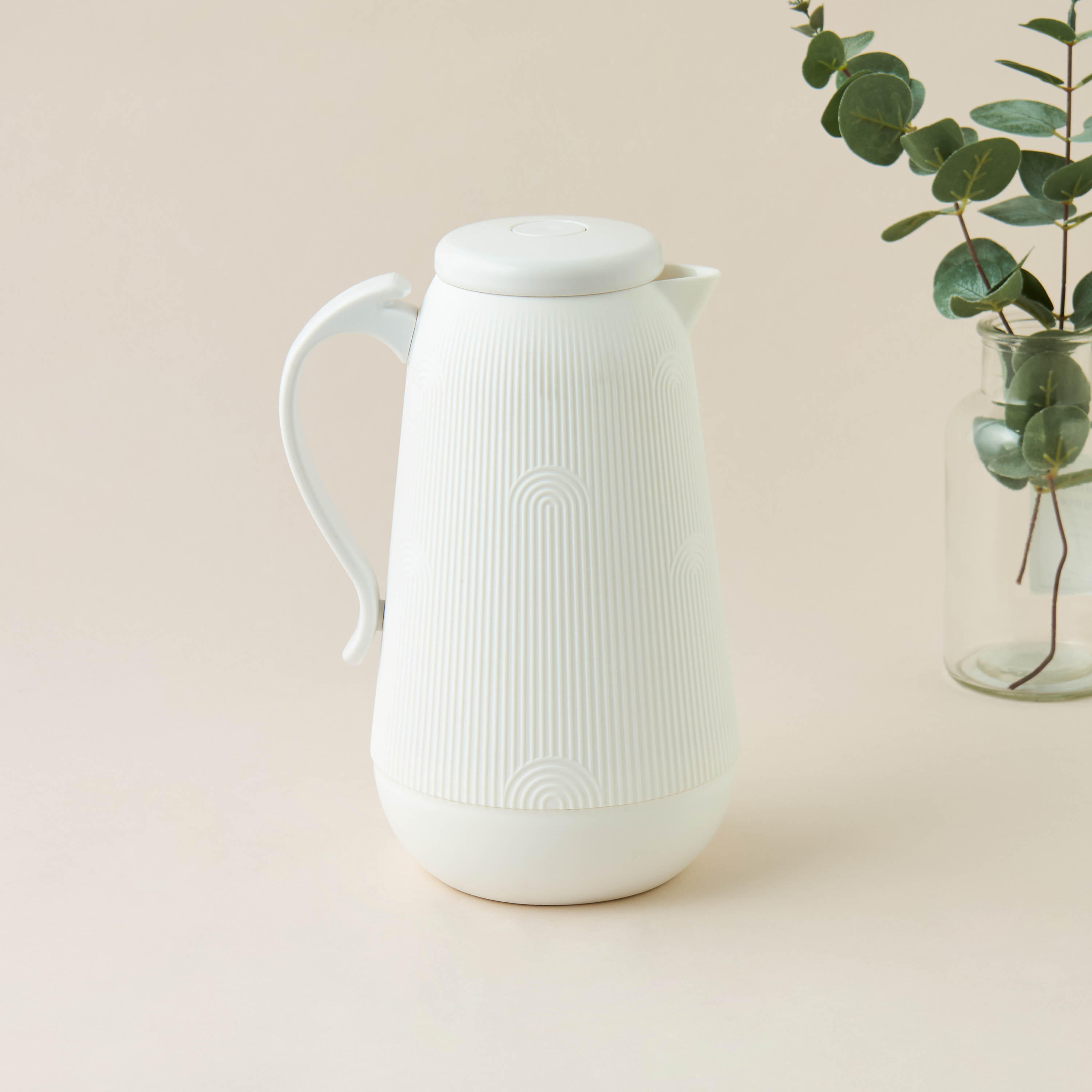 Ribbed Thermal Vacuum Flask - 1 L-household-dining-teaandcoffee-vacuumflaskscoffeeandteapots-image-1