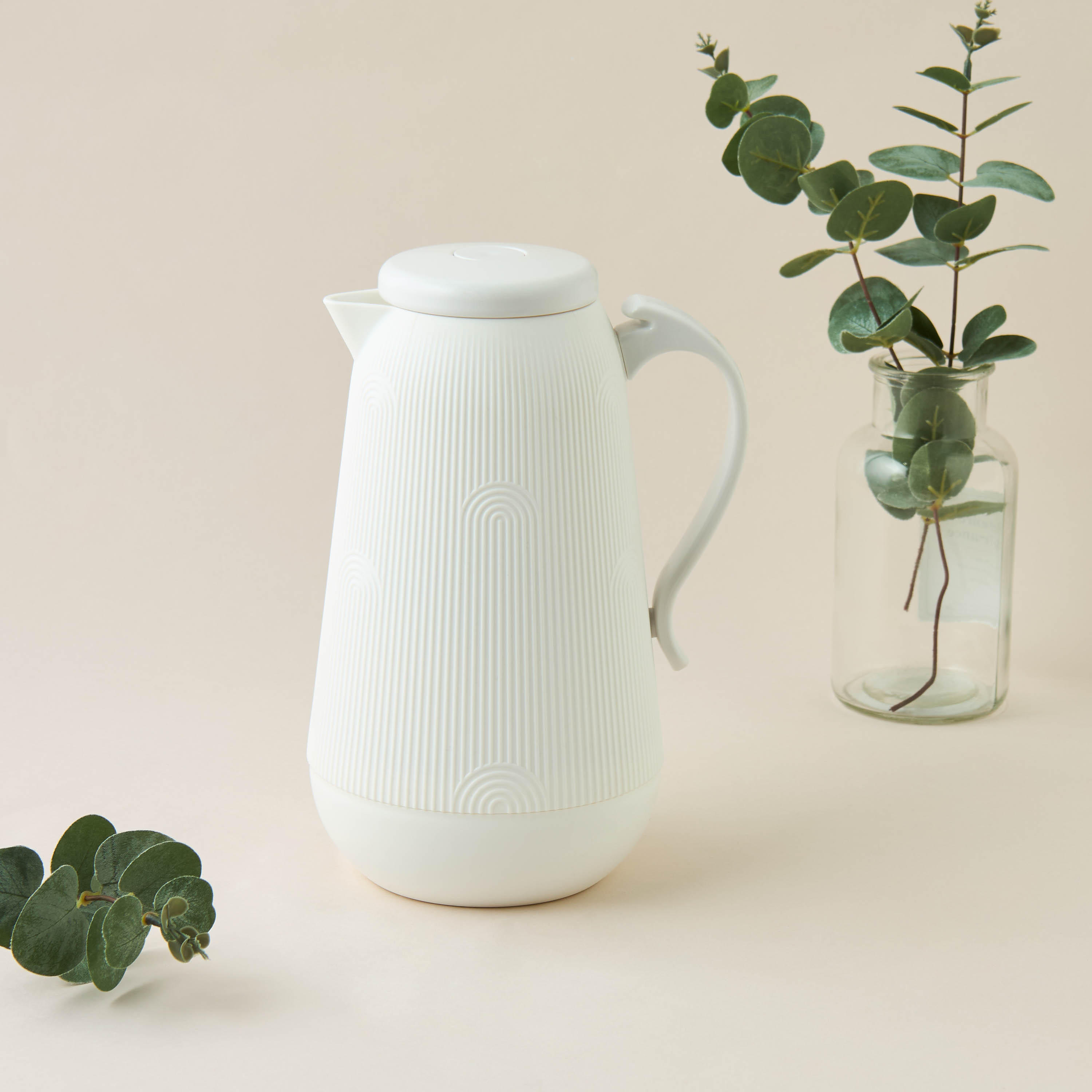 Ribbed Thermal Vacuum Flask - 1 L-household-dining-teaandcoffee-vacuumflaskscoffeeandteapots-image-2