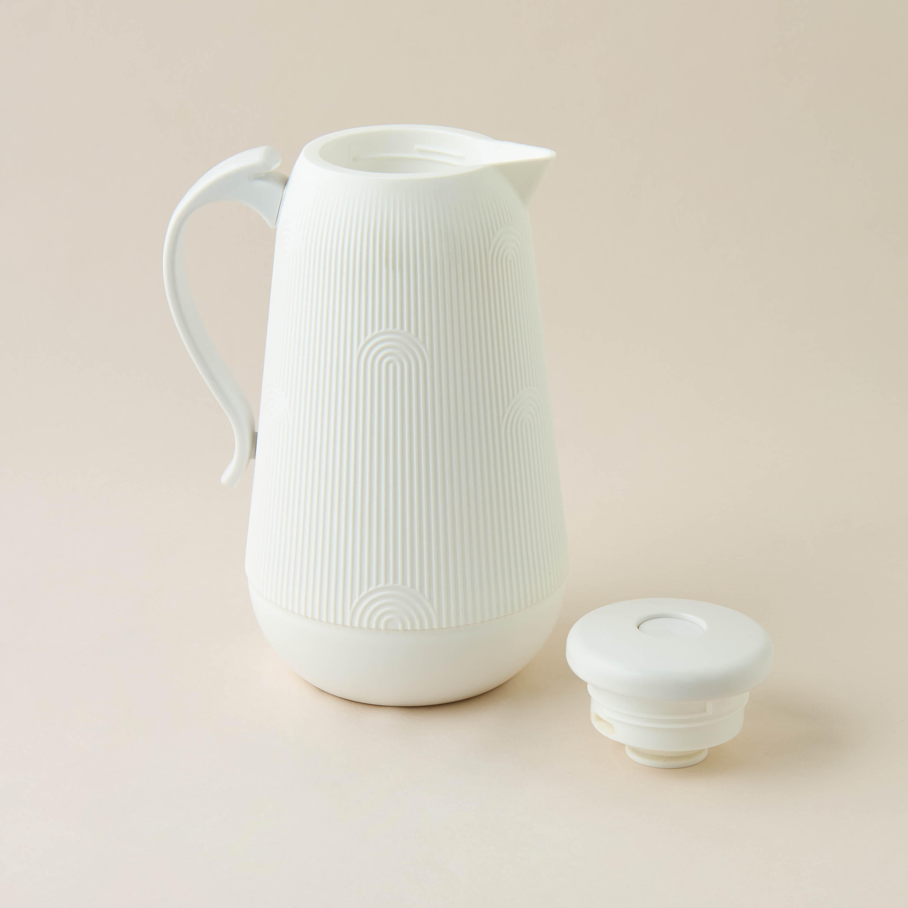 Ribbed Thermal Vacuum Flask - 1 L-household-dining-teaandcoffee-vacuumflaskscoffeeandteapots-image-3