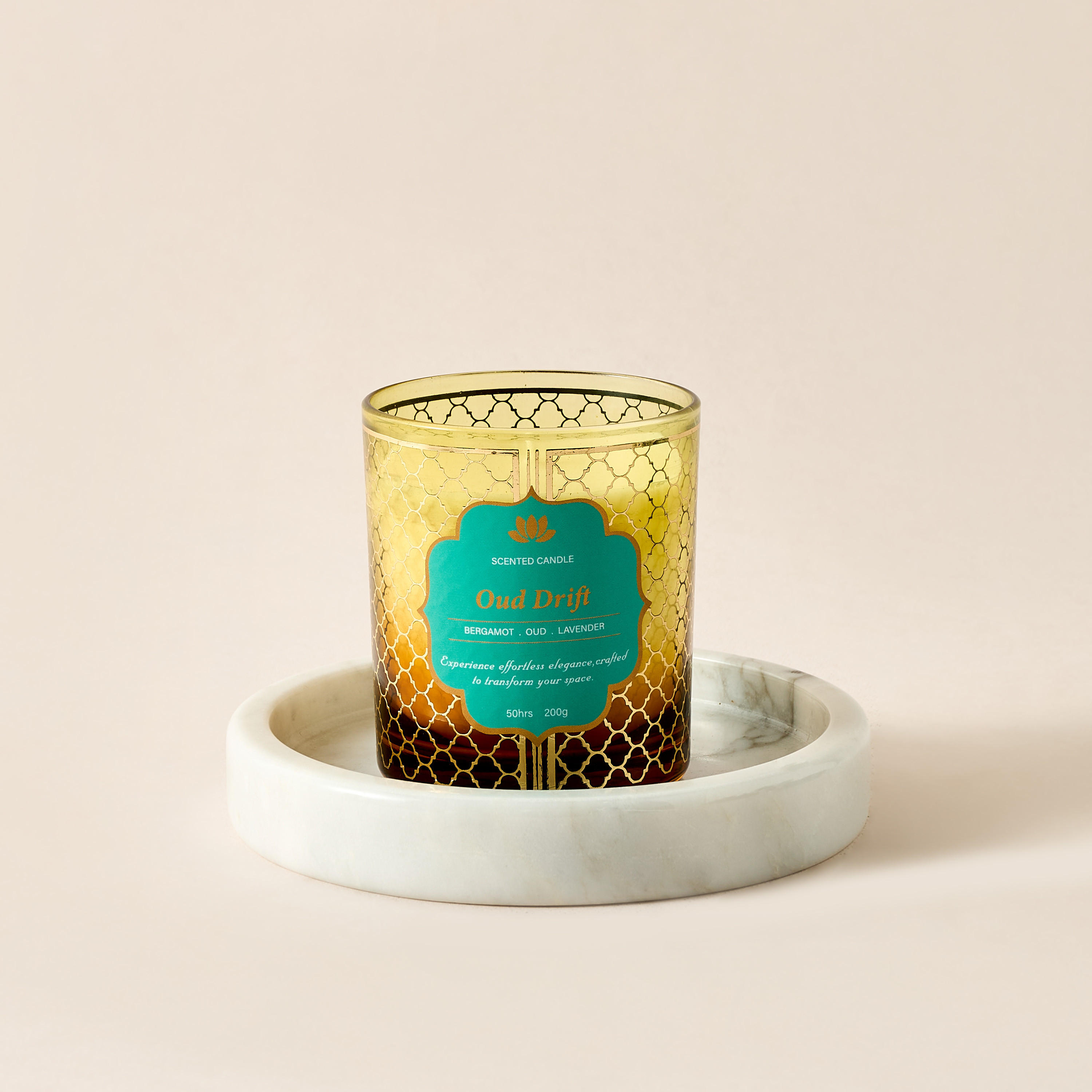 Golden Souk Oud Drift Scented Jar Candle - 200 gms-household-homefragrance-candles-image-2