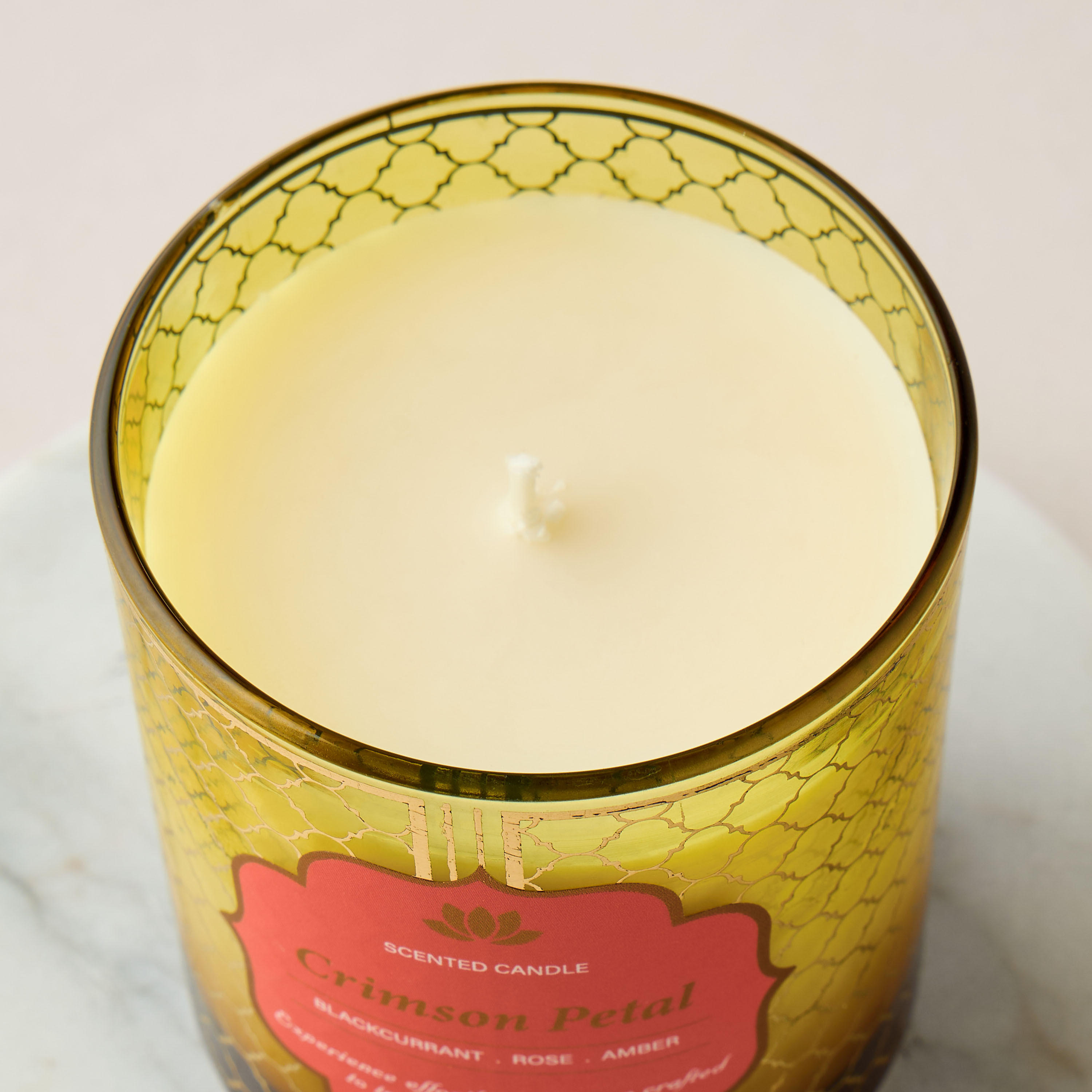 Golden Souk Crimson Petal Scented Jar Candle - 50 h-household-homefragrance-candles-image-3