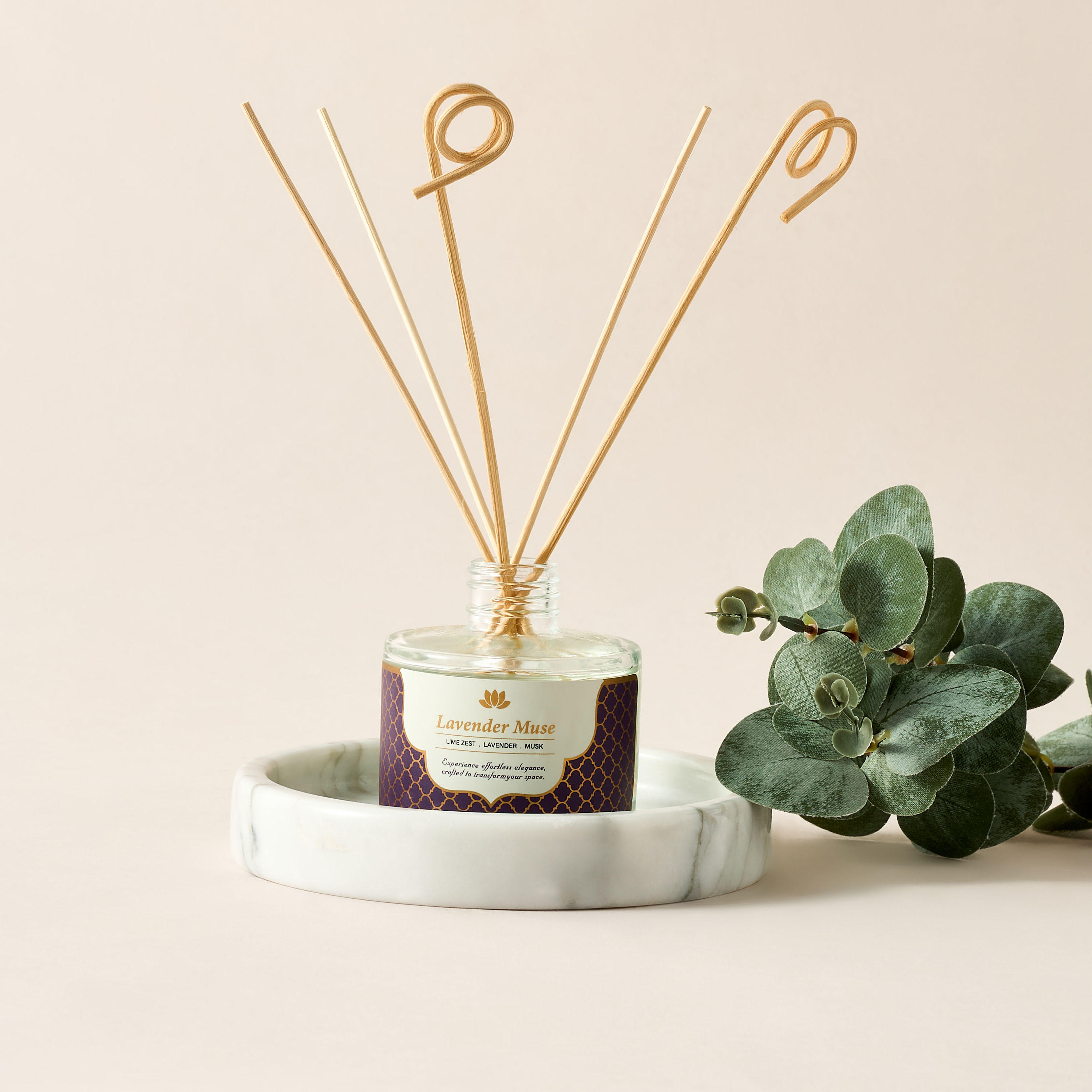 طقم موزع عطور أعواد لافندر ميوز من جولدن سوك - 120 مل-household-homefragrance-reeddiffusers-image-5