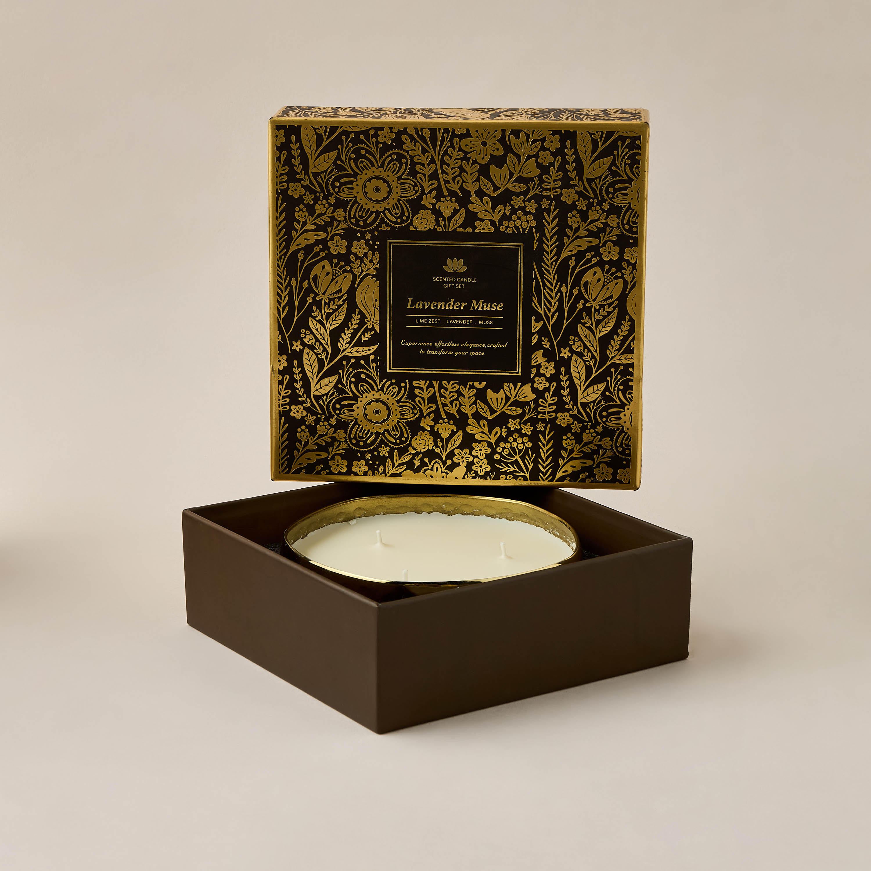 Golden Souk Lavender Muse Scented Jar Candle - 200 gms-household-homefragrance-candles-image-5