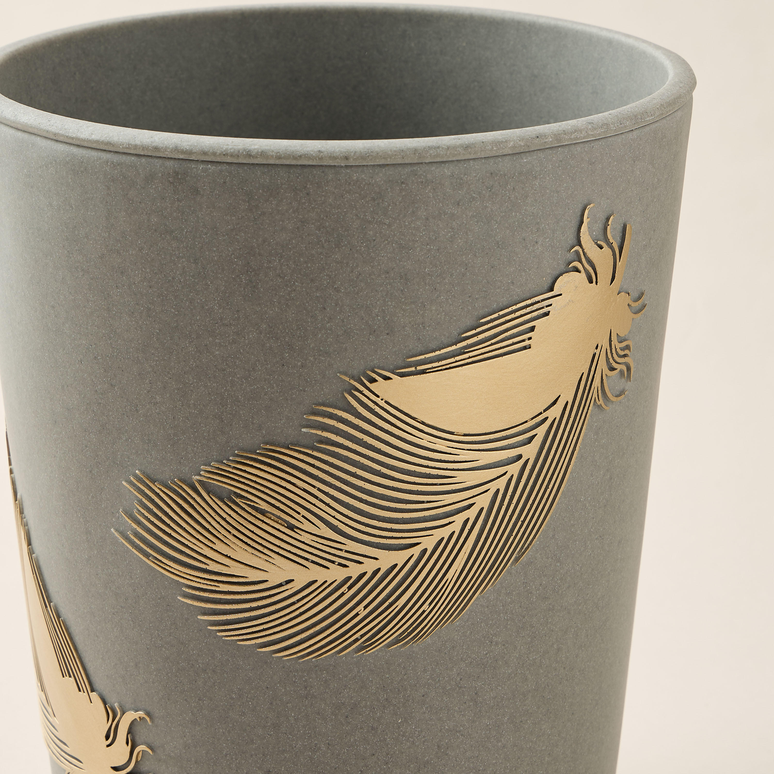 Feather Accent Waste Bin-household-bathandlaundry-wastebinsandaccessories-image-3