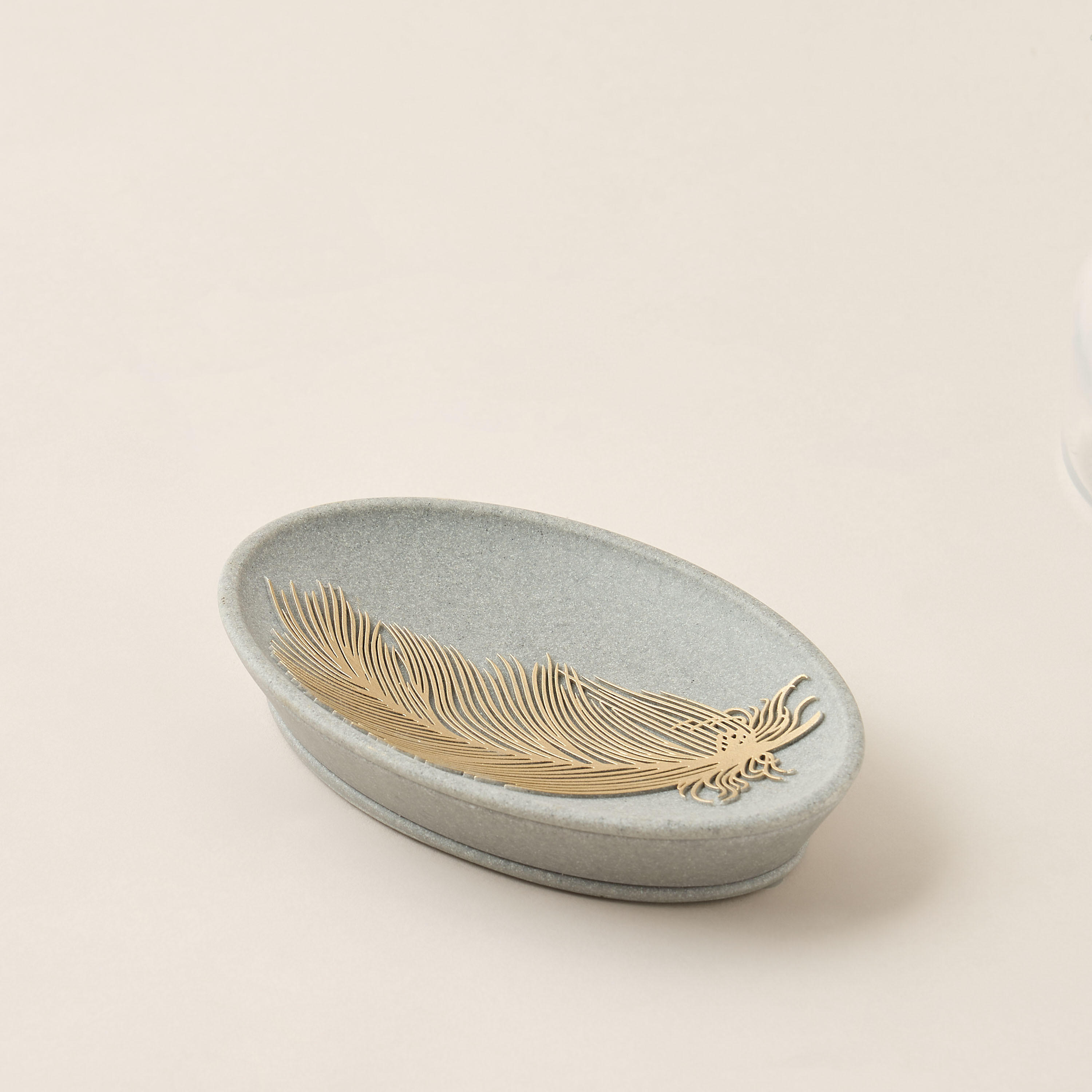 Feather Design Polyresin Soap Dish-household-bathandlaundry-bathaccessories-soapdishesanddispensers-image-2