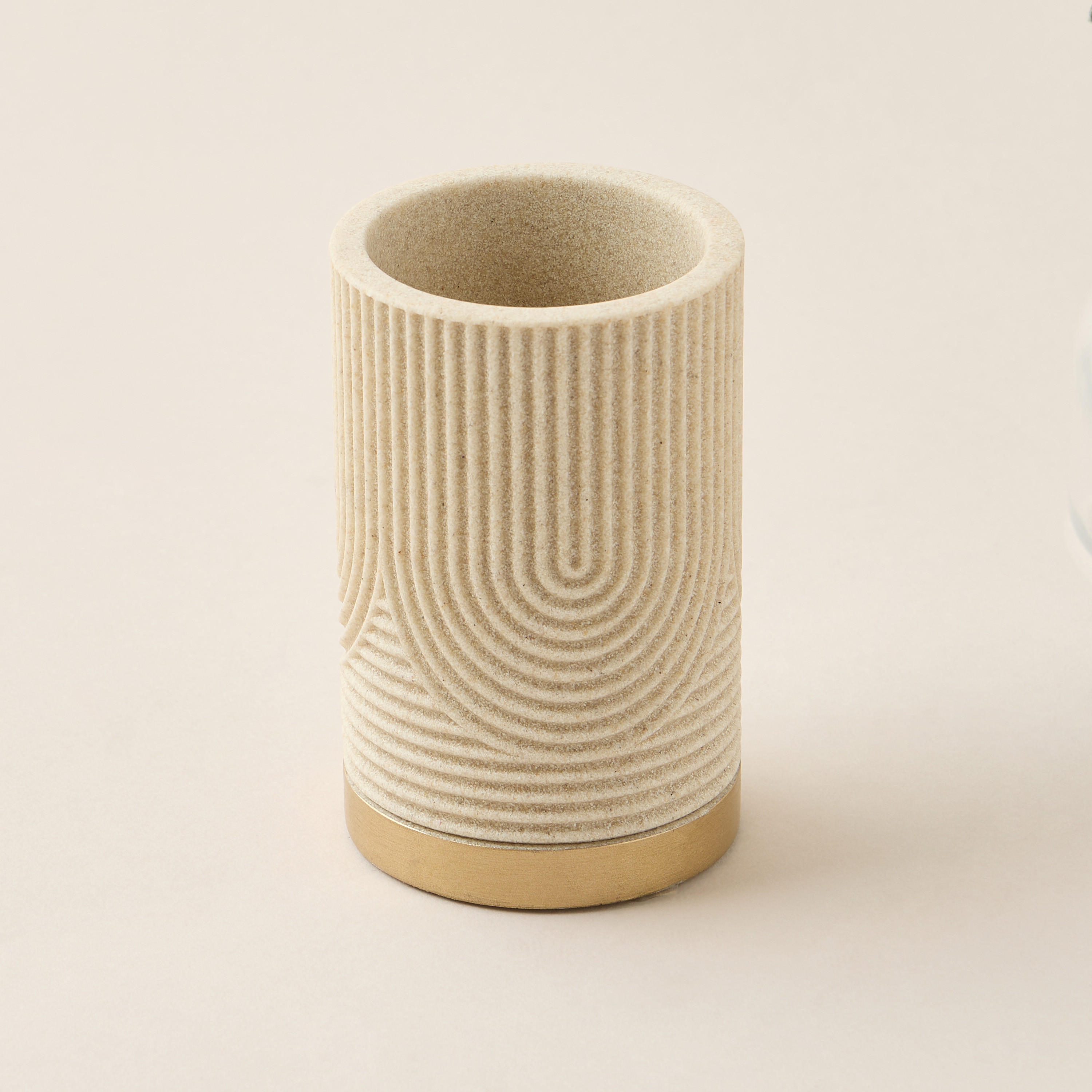 Swirl Textured Polyresin Tumbler-household-bathandlaundry-bathaccessories-toothbrushholdersandtumblers-image-2