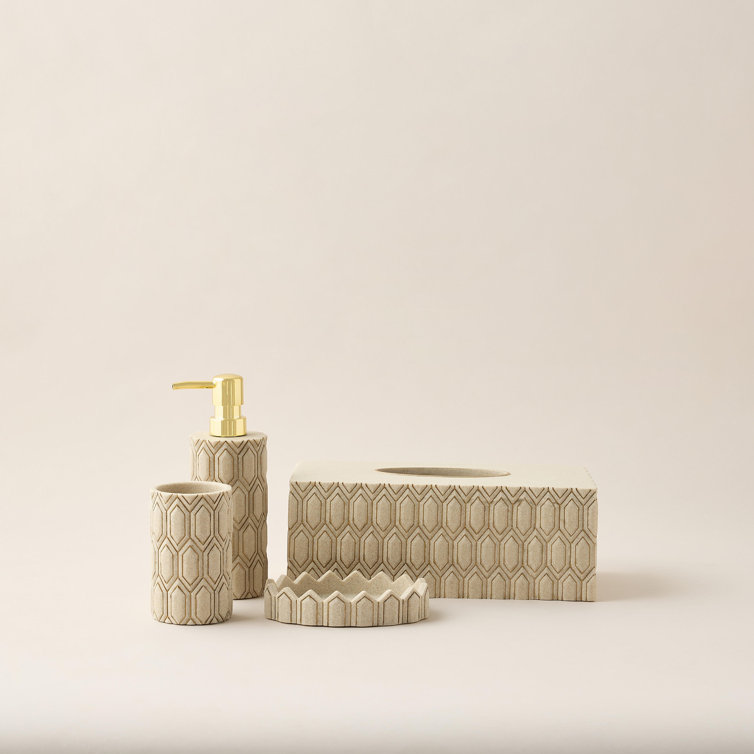Darwaza Geometric Textured Tumbler-household-bathandlaundry-bathaccessories-toothbrushholdersandtumblers-image-5
