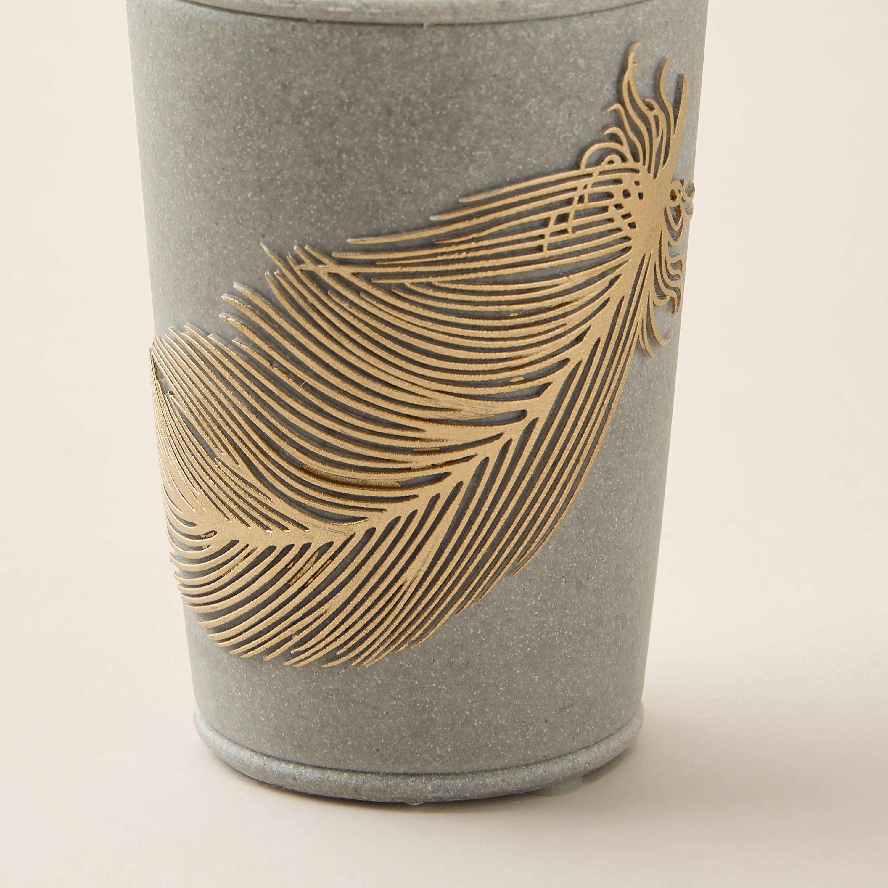 Feather Design Polyresin Tumbler-household-bathandlaundry-bathaccessories-toothbrushholdersandtumblers-image-4