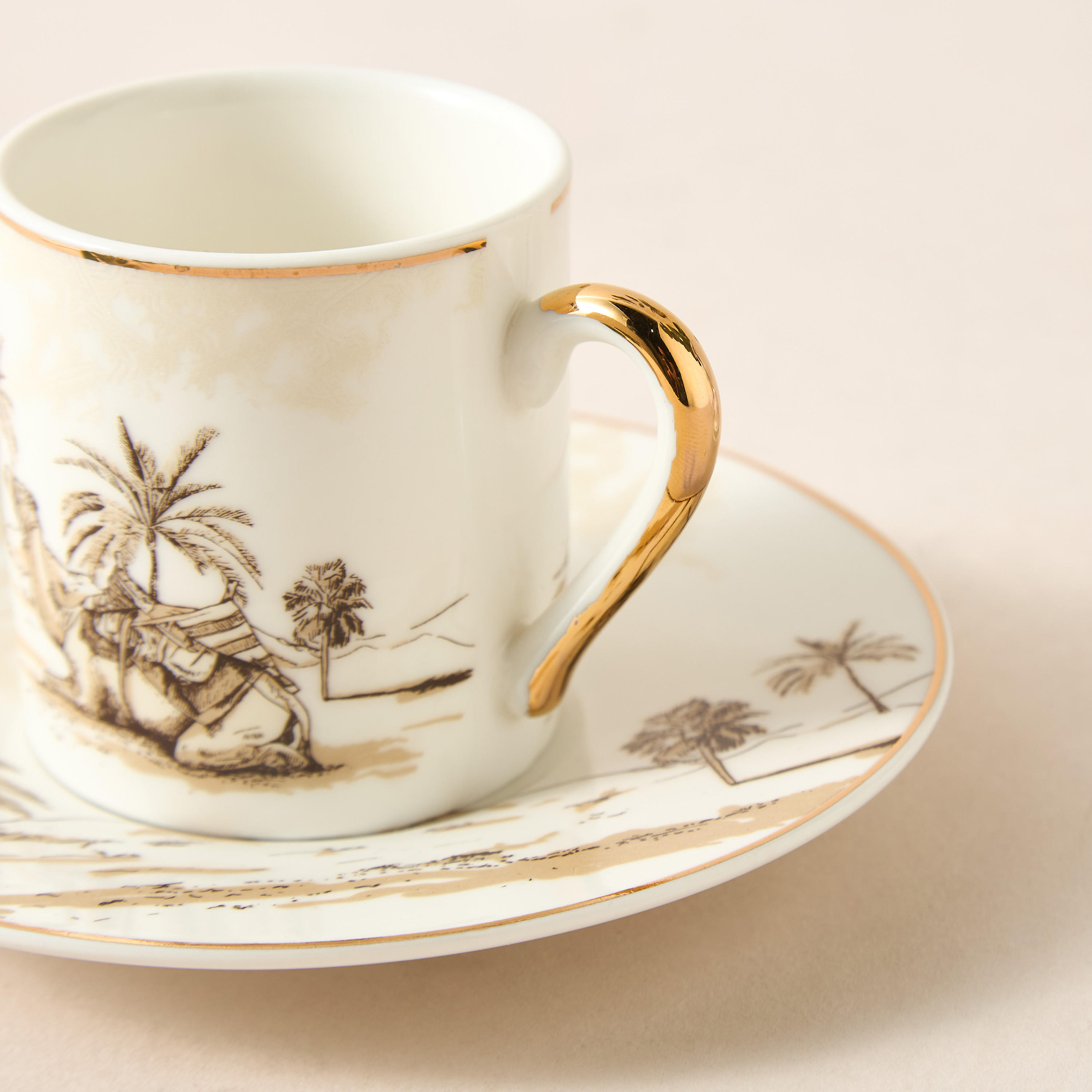 Nomad Luxe Printed 2-Piece Cup and Saucer Set-household-dining-teaandcoffee-teaandcoffeesets-image-2