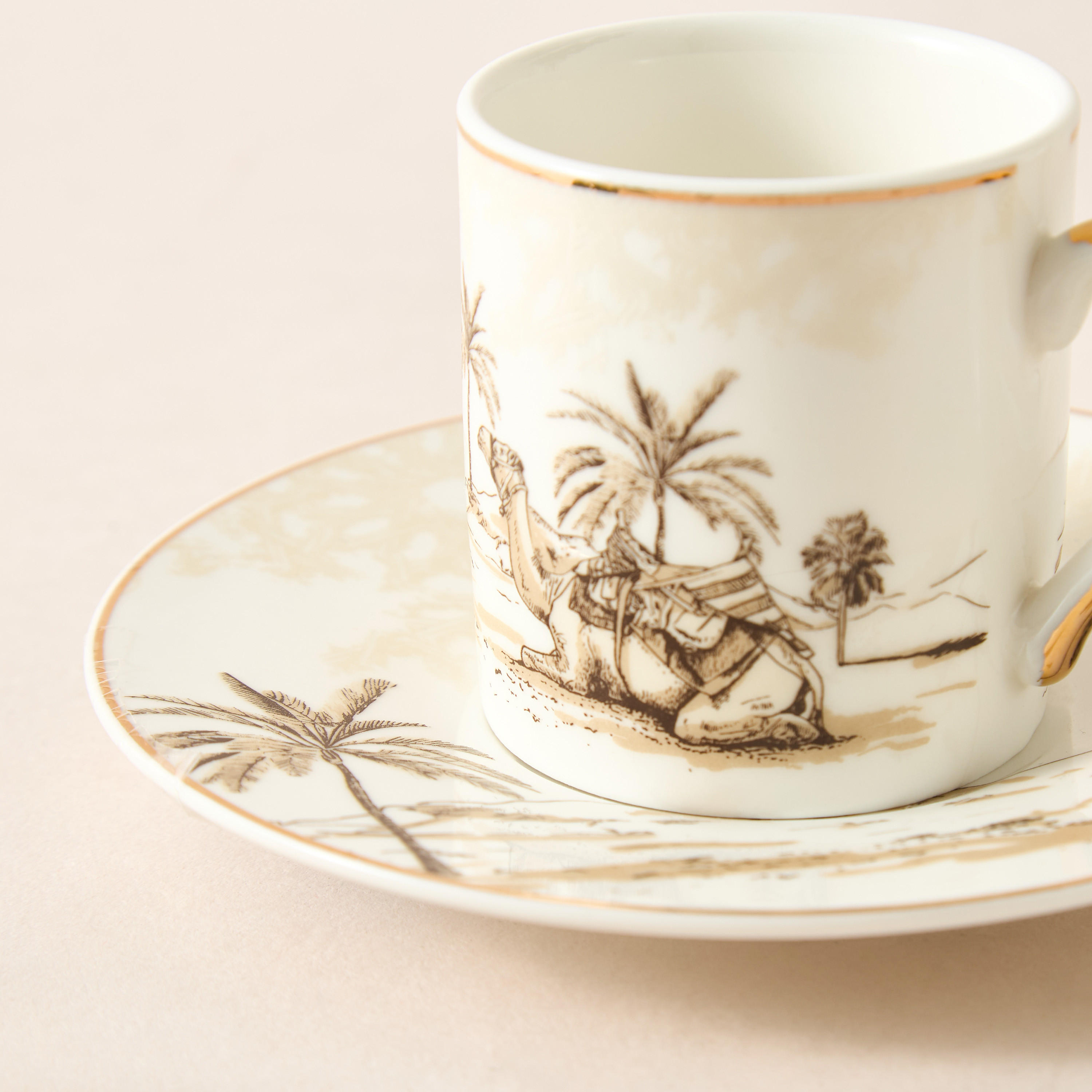 Nomad Luxe Printed 2-Piece Cup and Saucer Set-household-dining-teaandcoffee-teaandcoffeesets-image-3