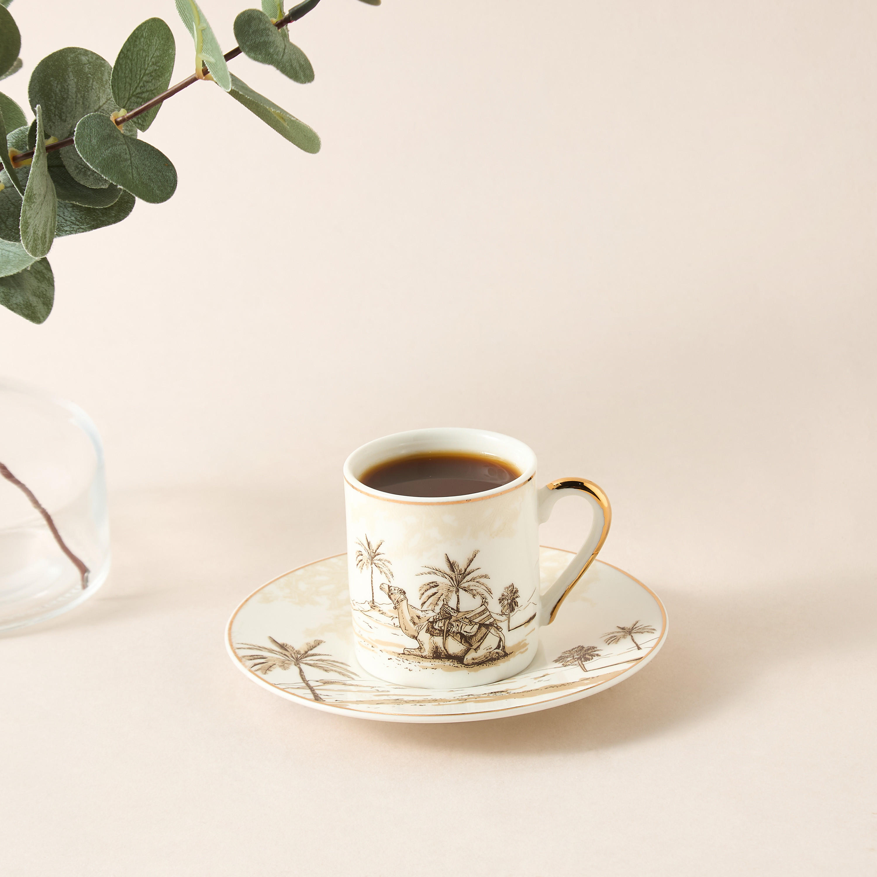 Nomad Luxe Printed 2-Piece Cup and Saucer Set-household-dining-teaandcoffee-teaandcoffeesets-image-5