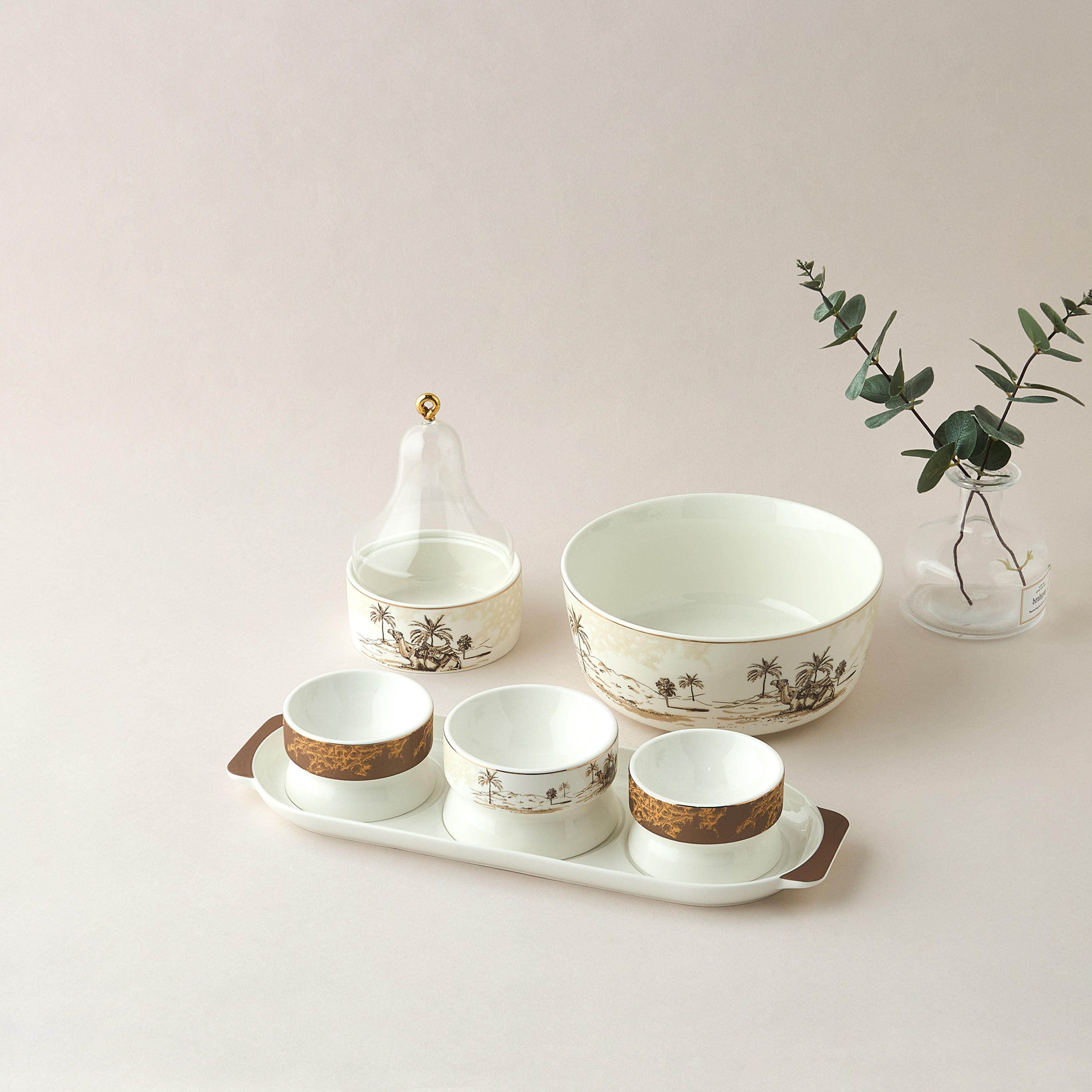 Nomad Luxe 3-Piece Bowl Set with Tray-household-dining-serveware-servingtrays-image-6