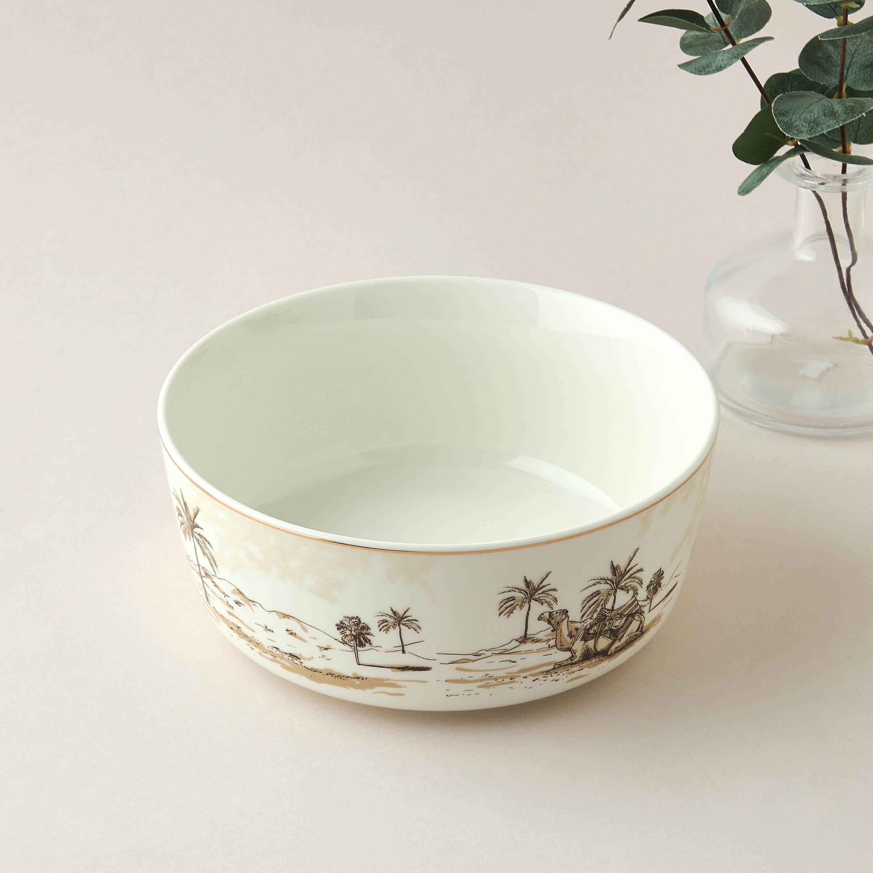 Nomad Luxe Printed Serving Bowl - 20.5 cms-household-dining-dinnerware-bowls-image-1
