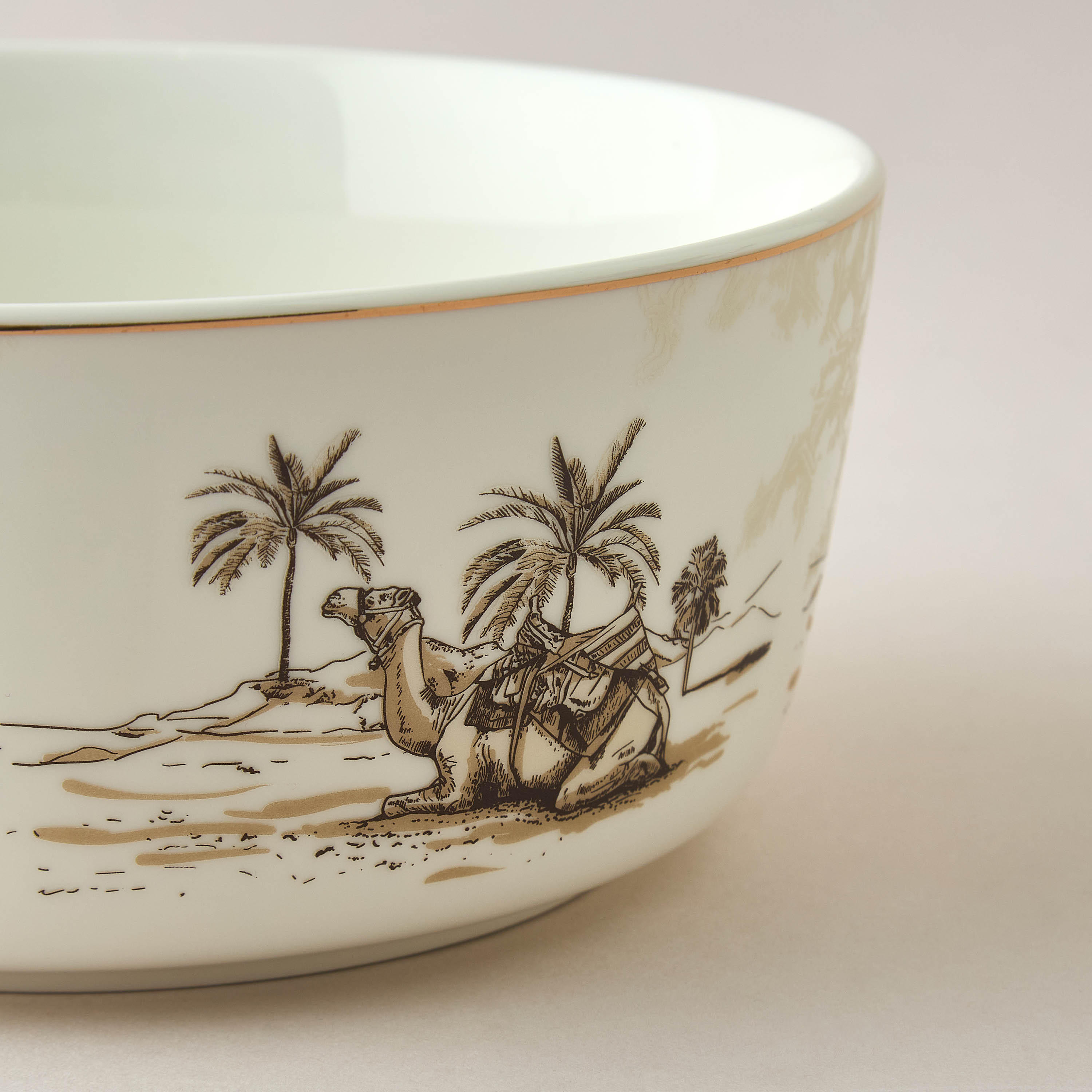 Nomad Luxe Printed Serving Bowl - 20.5 cms-household-dining-dinnerware-bowls-image-3