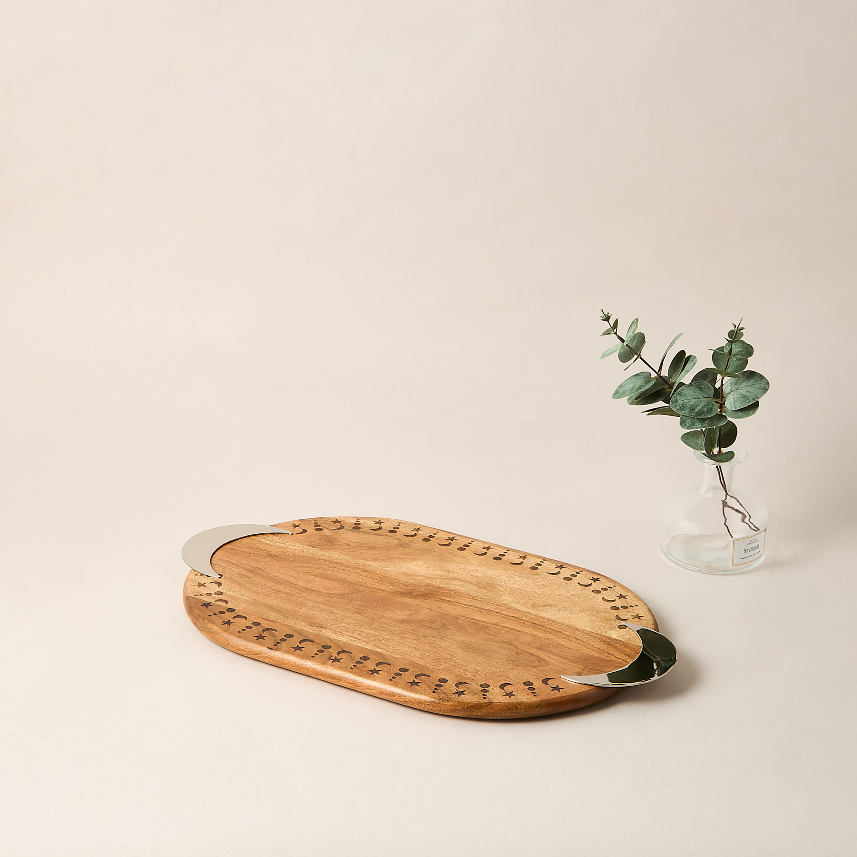 Noor Wooden Serving Tray - 49x28x2 cms-household-dining-serveware-servingtrays-image-1