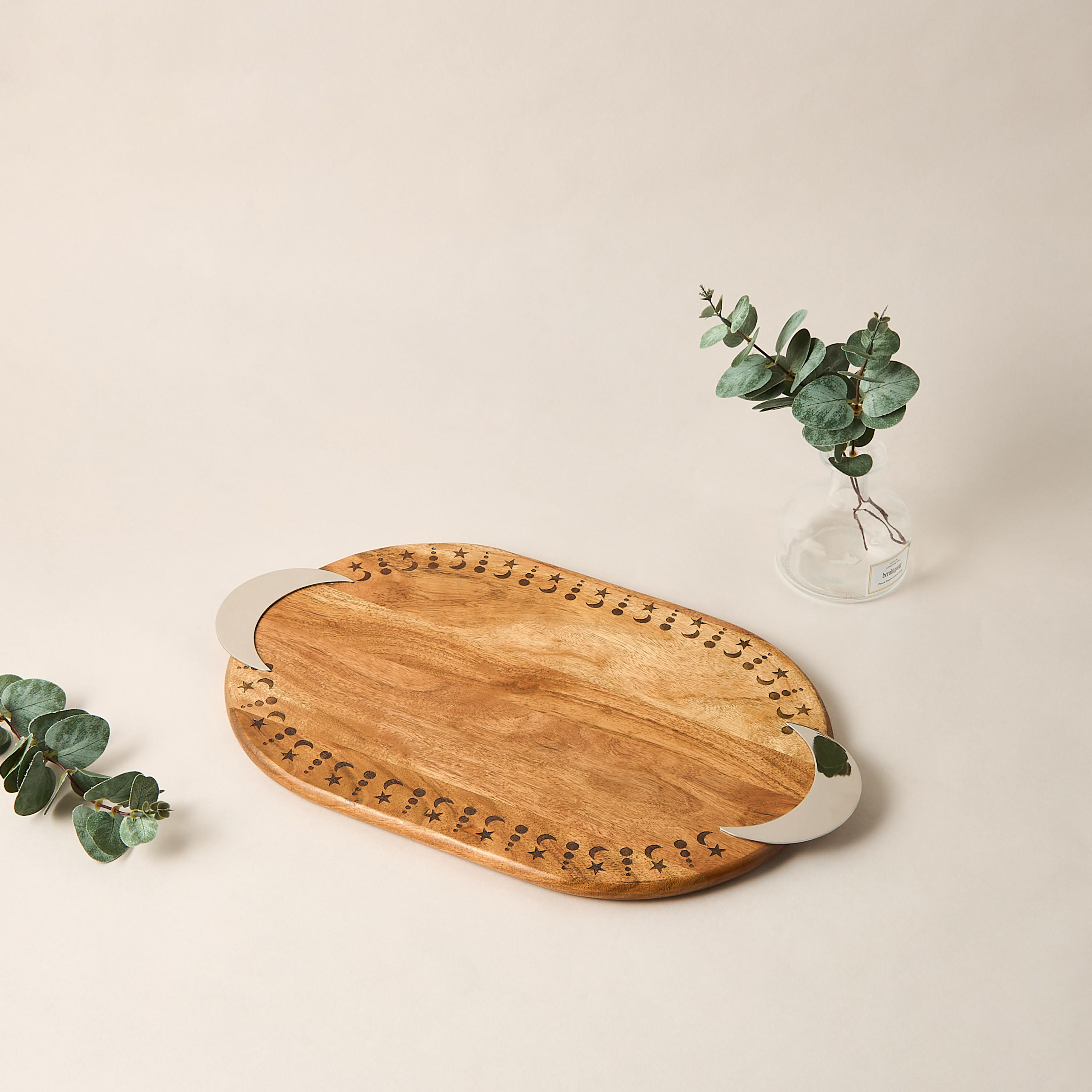 Noor Wooden Serving Tray - 49x28x2 cms-household-dining-serveware-servingtrays-image-2