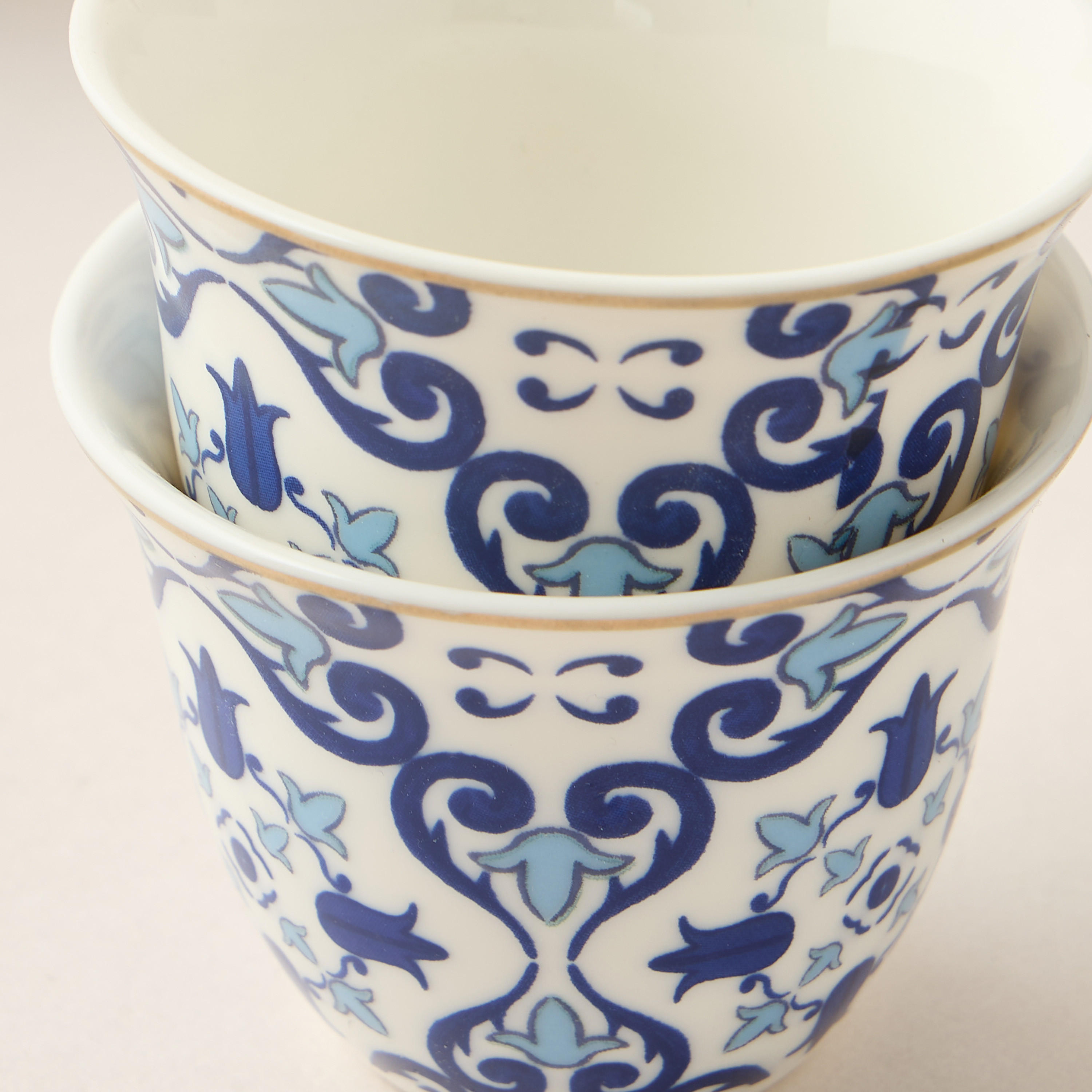 Azure Printed 12-Piece Kahwa Cup Set - 60 ml-household-dining-teaandcoffee-teaandcoffeesets-image-5