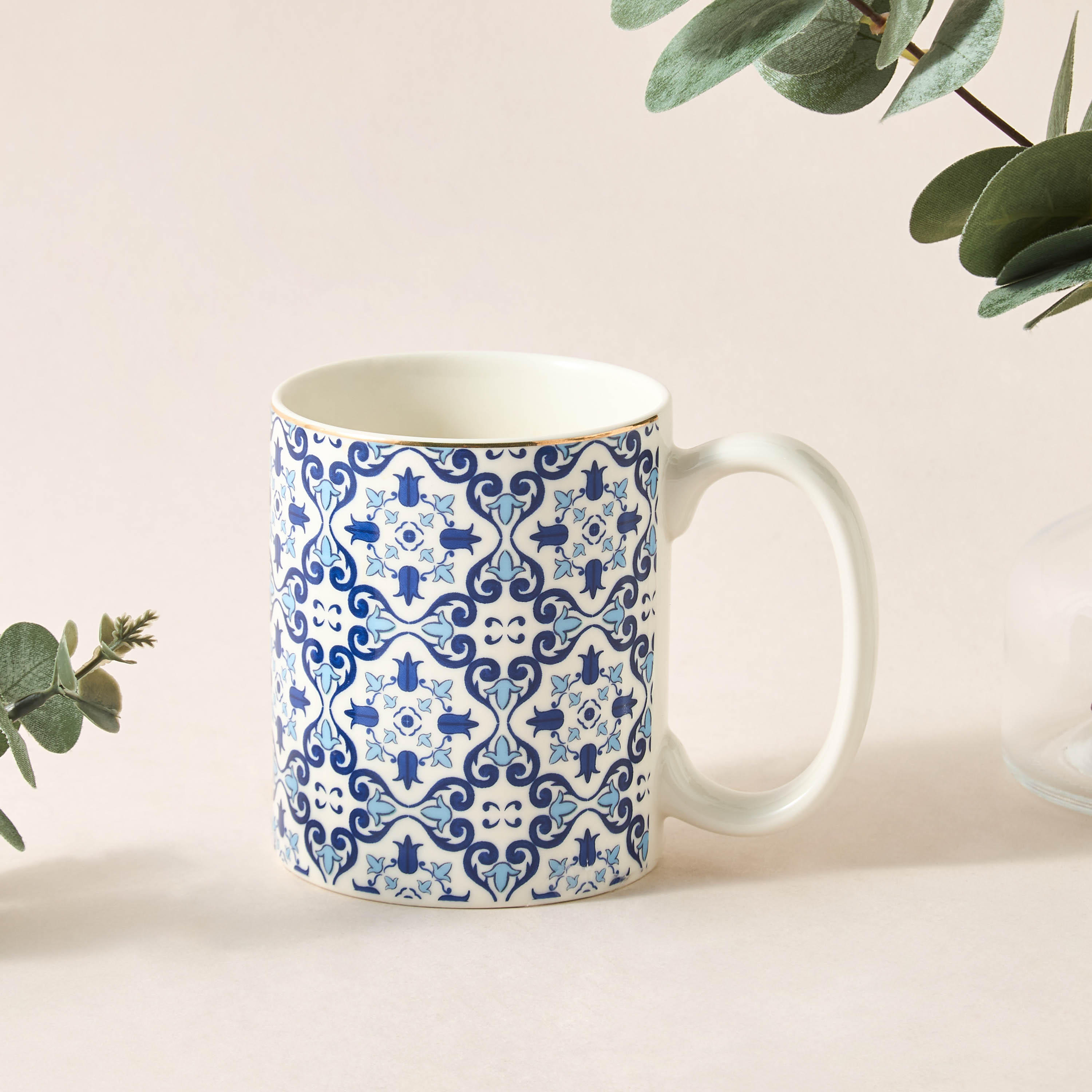 Azure Printed Bone China Mug - 360 ml-household-dining-teaandcoffee-mugsandcups-image-1