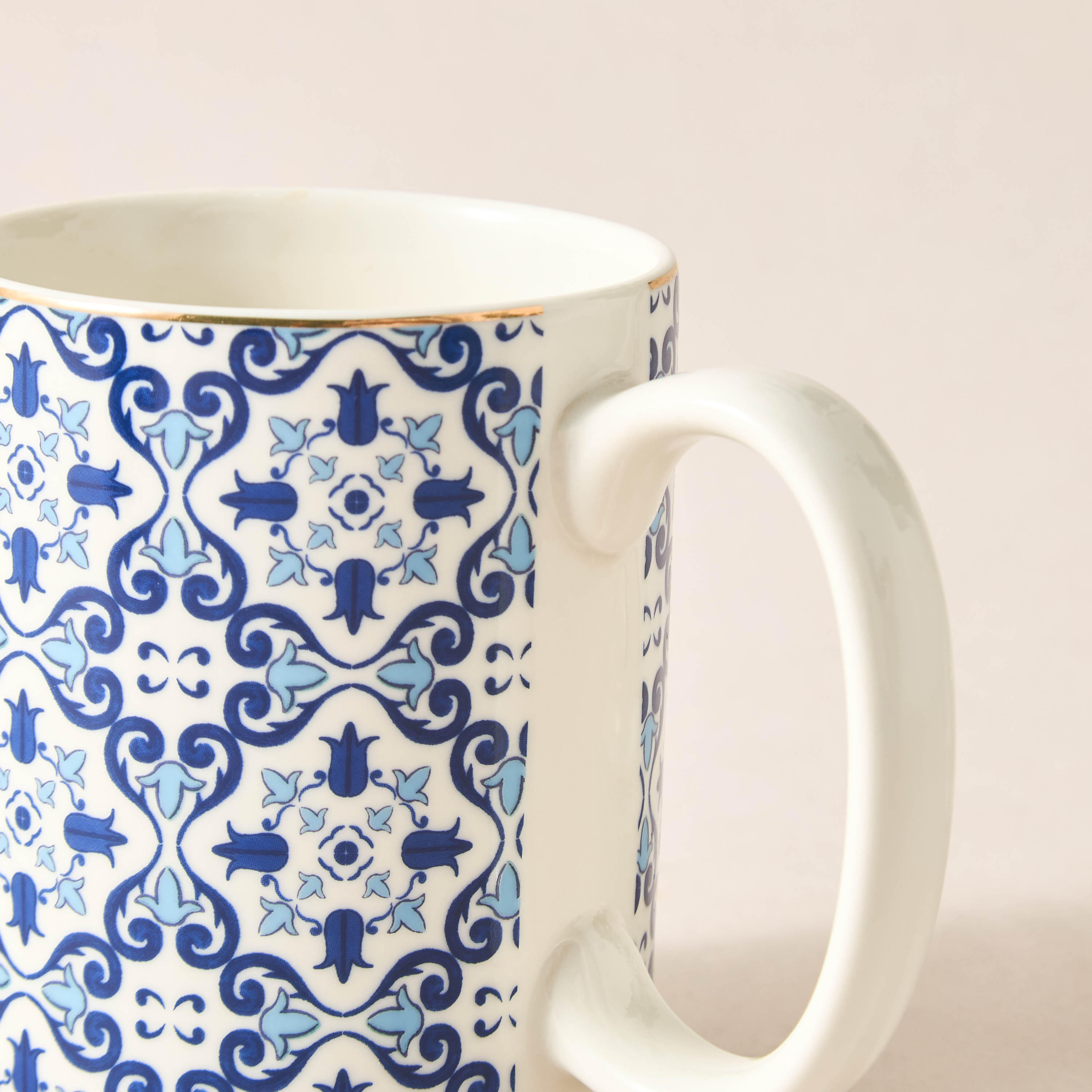Azure Printed Bone China Mug - 360 ml-household-dining-teaandcoffee-mugsandcups-image-2