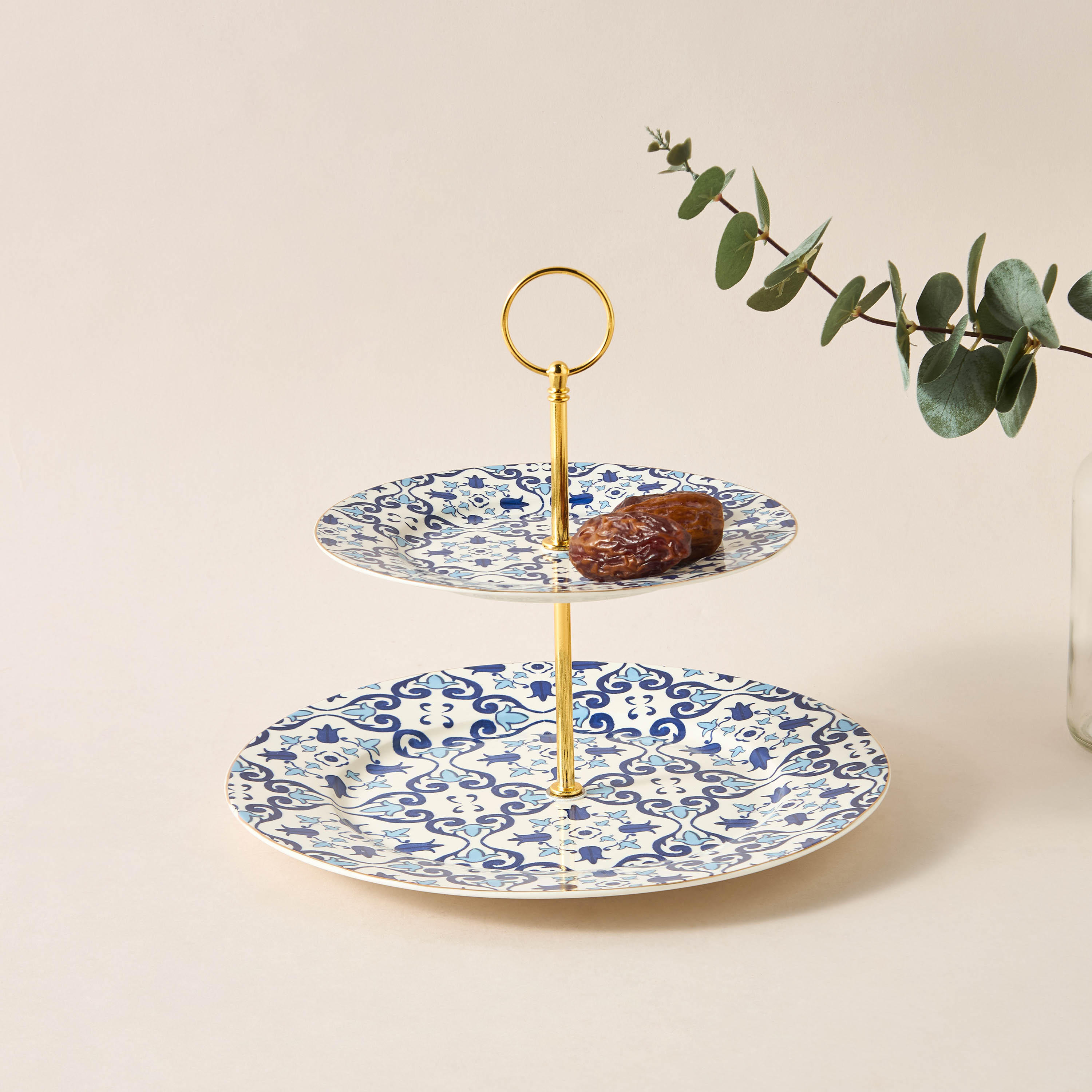 Azure 2-Tier Printed Cake Stand-household-dining-serveware-cakestands-image-5