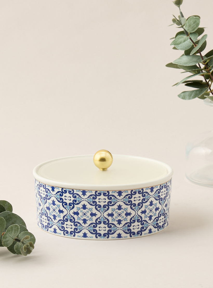 Azure Printed Date Bowl with Acrylic Lid-household-dining-dinnerware-bowls-image-1