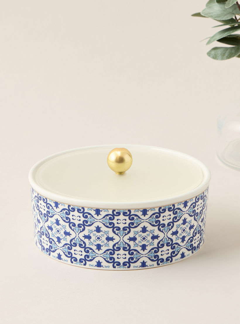 Azure Printed Date Bowl with Acrylic Lid-household-dining-dinnerware-bowls-image-2