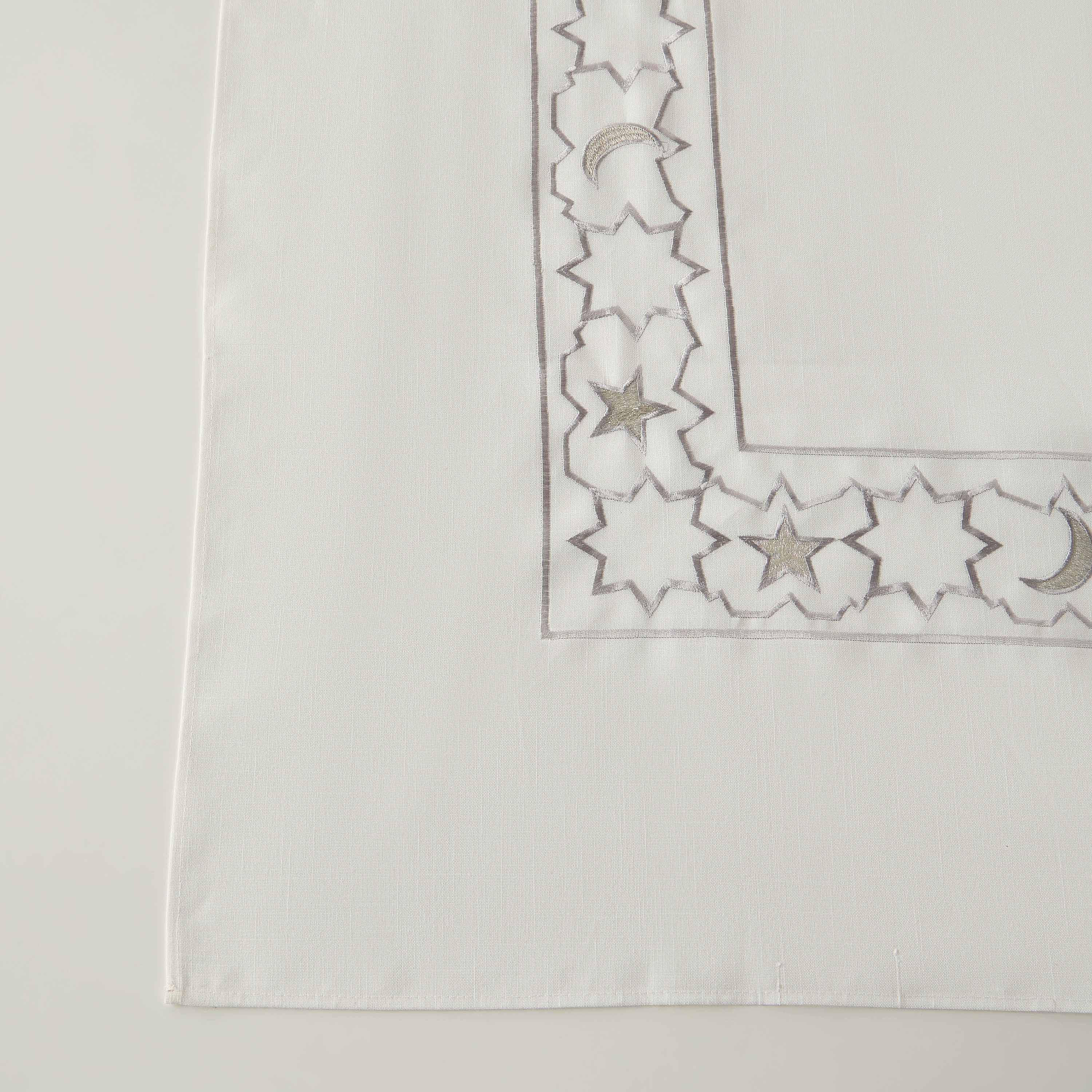 Noor Embroidered Table Cloth - 250x150 cms-household-dining-tablelinen-runnersandtablecovers-image-3