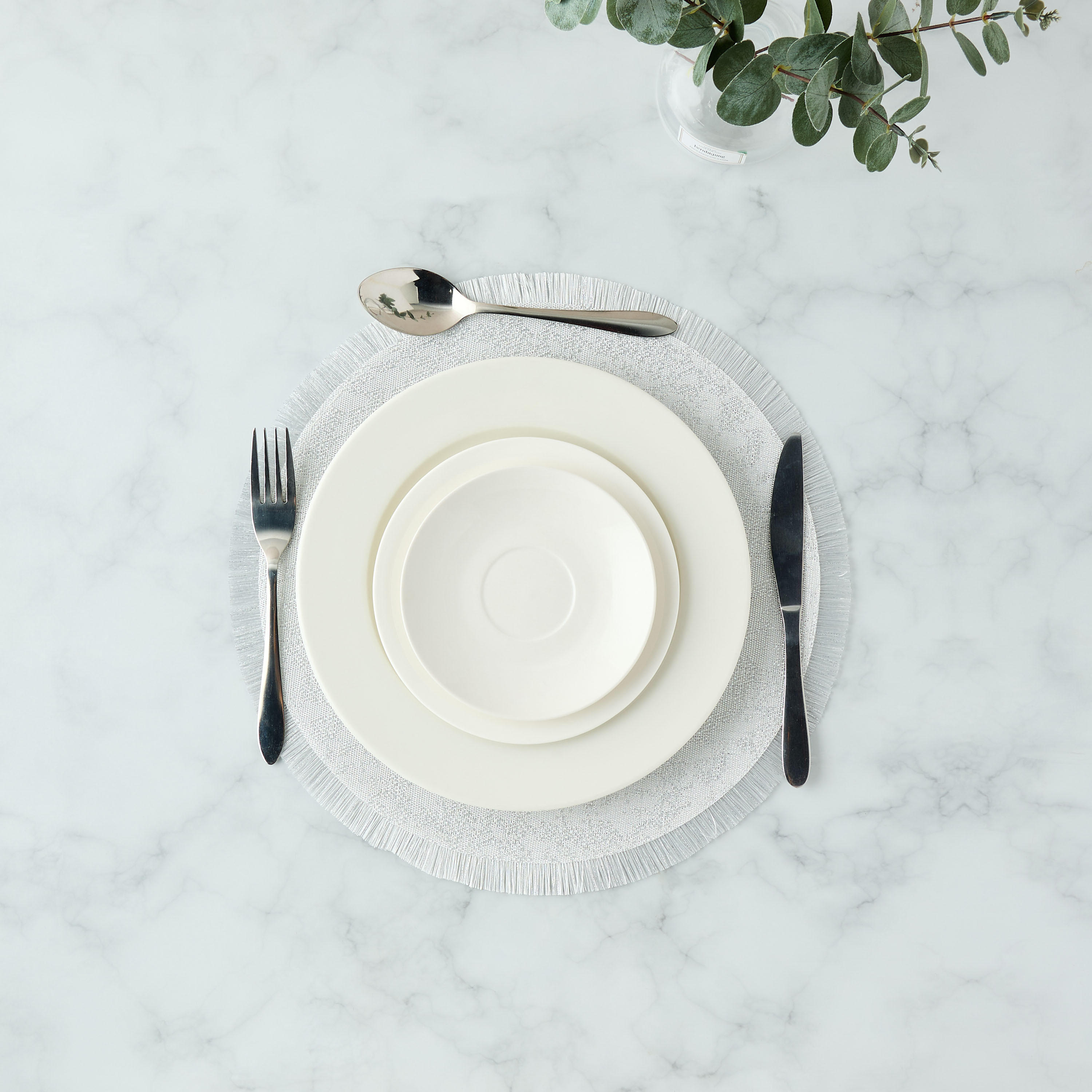 Woven Textured Fringe Detail Placemat-household-dining-tablelinen-placemats-image-2
