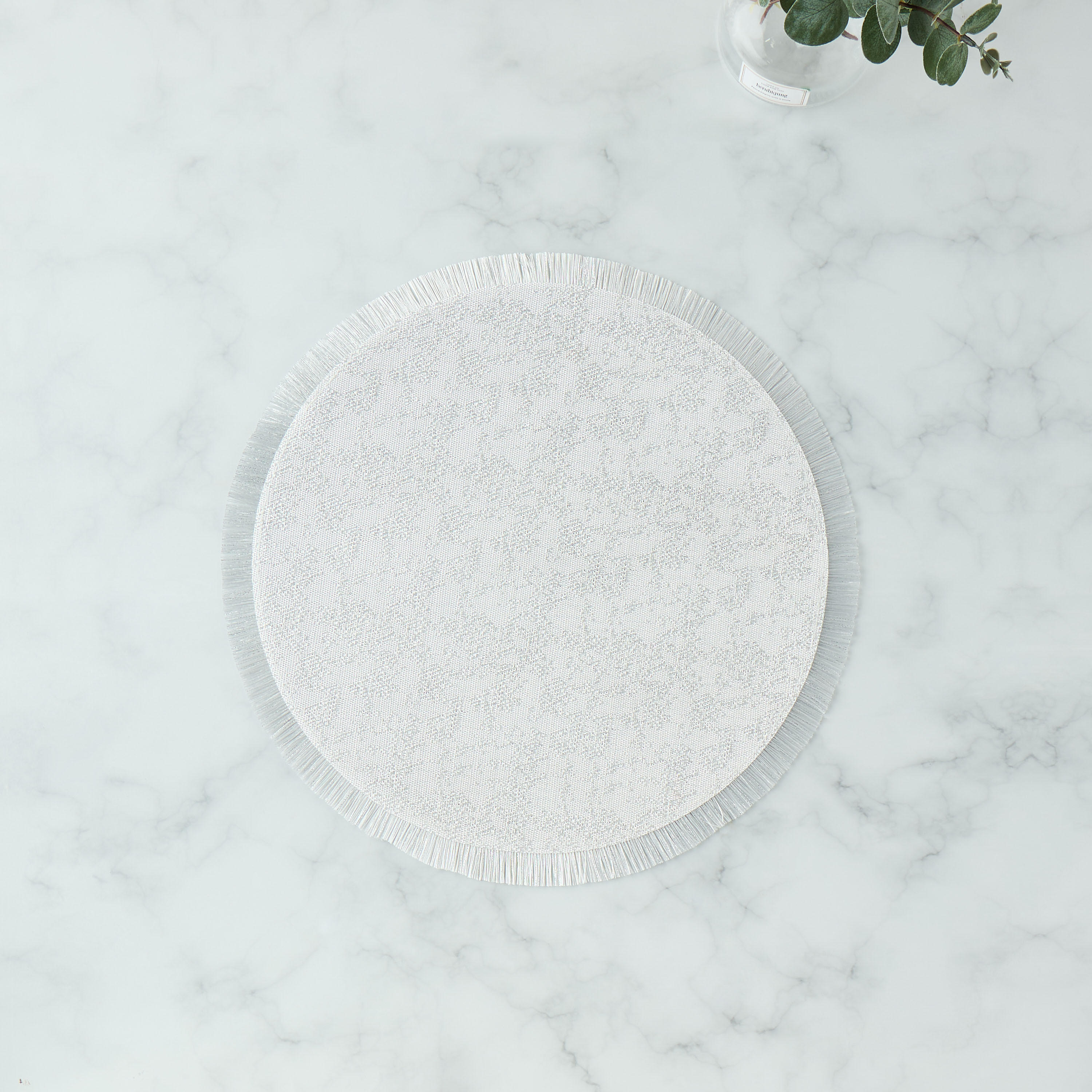 Woven Textured Fringe Detail Placemat-household-dining-tablelinen-placemats-image-3