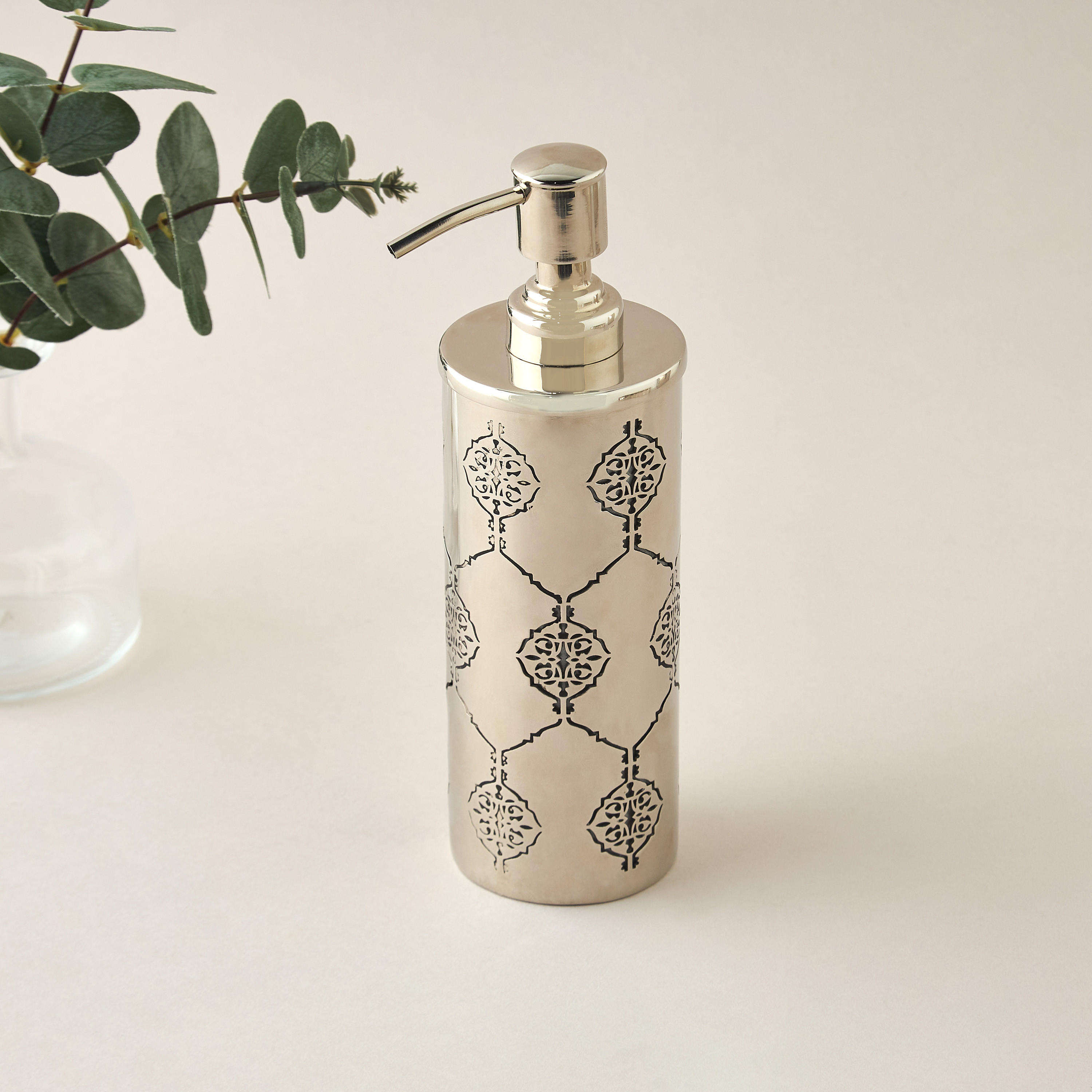 Marakkech Cutout Detail Lotion Dispenser-household-bathandlaundry-bathaccessories-soapdishesanddispensers-image-1