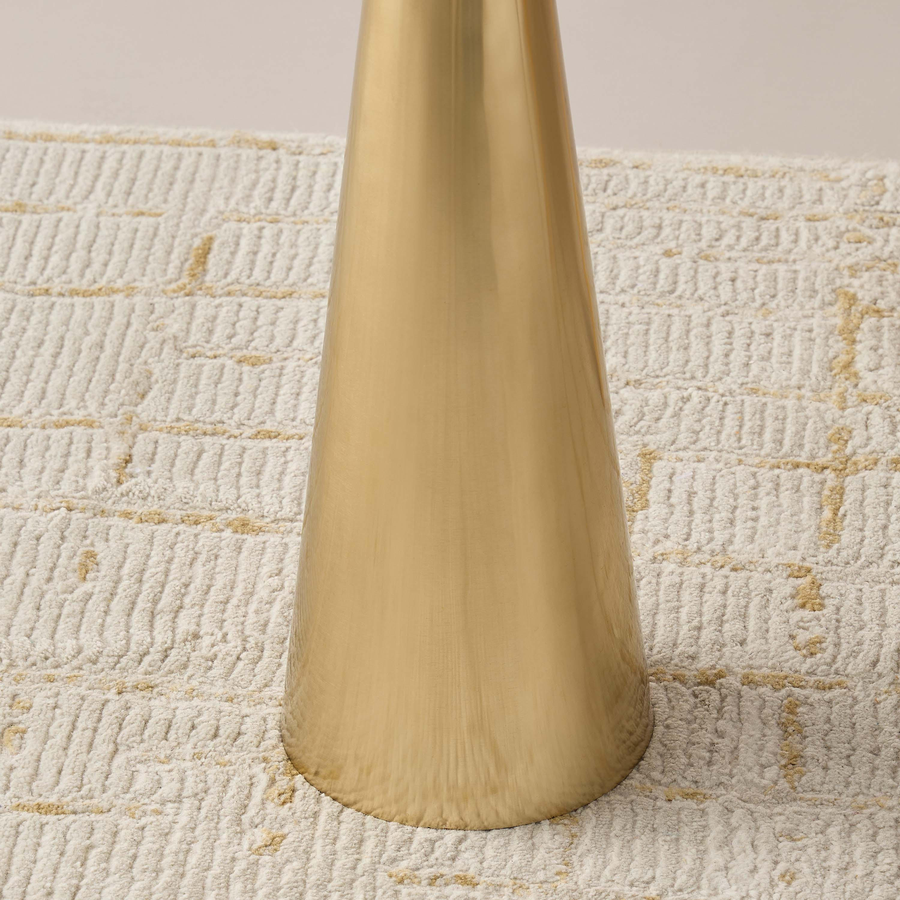 طاولة جانبية مرتفعة بسطح معدني بشجرة نخيل بارزة الملمس – 21×57 سم-furniture-livingroom-sideandendtables-image-4
