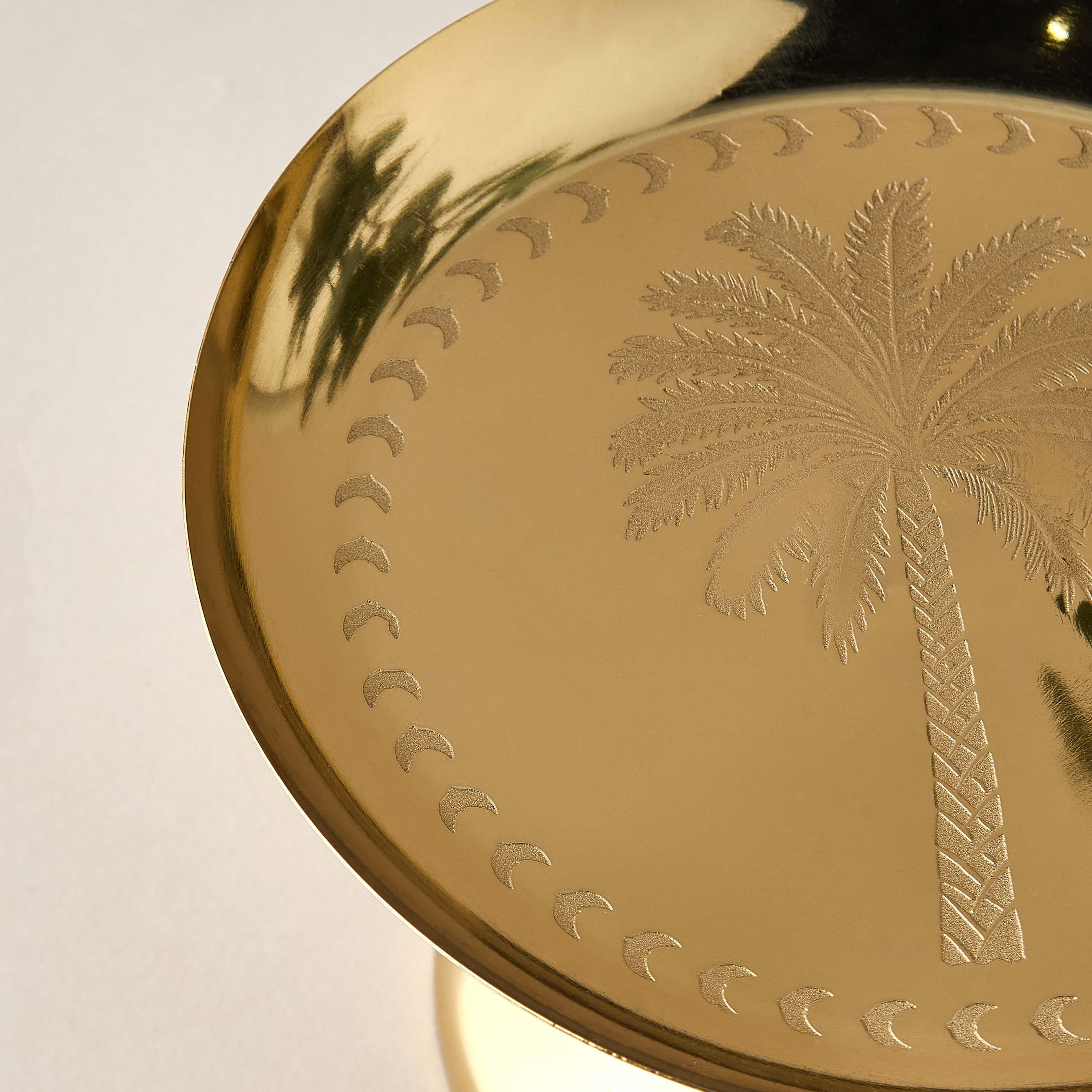 Palm Tree Engraved Cake Stand - 19x12 cms-household-dining-serveware-cakestands-image-3