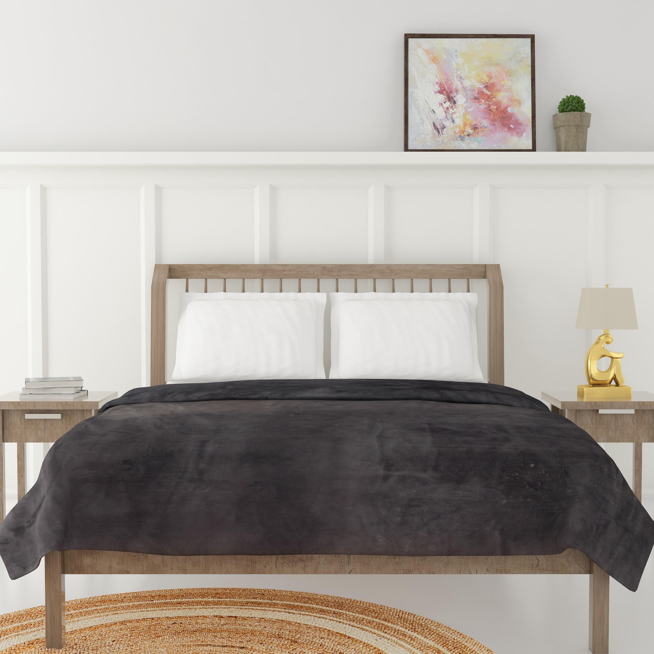 Luxury Flannel Blanket - 150x200 cms-household-cushionsandthrows-throwsandblankets-blankets-image-1
