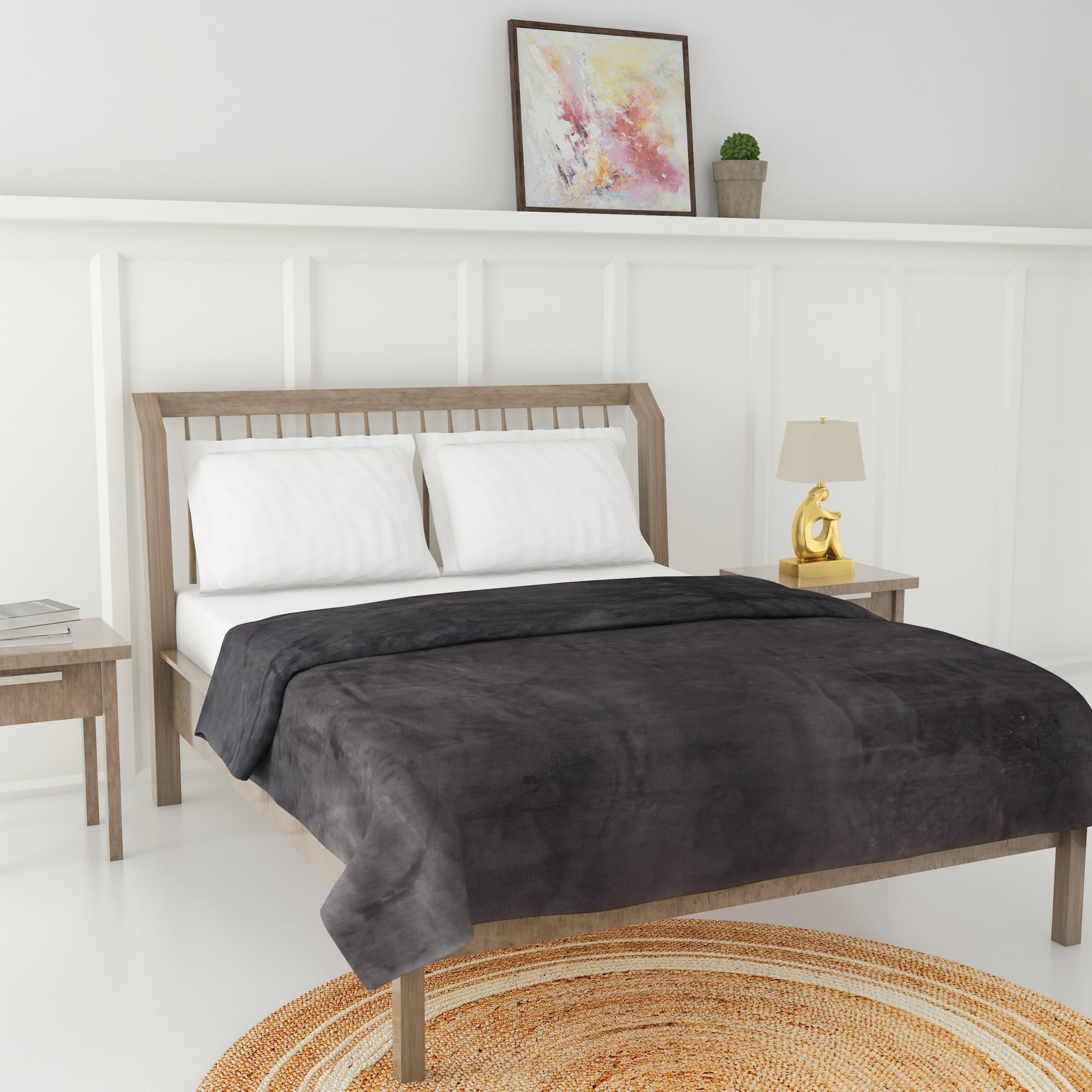 Luxury Flannel Blanket - 150x200 cms-household-cushionsandthrows-throwsandblankets-blankets-image-2