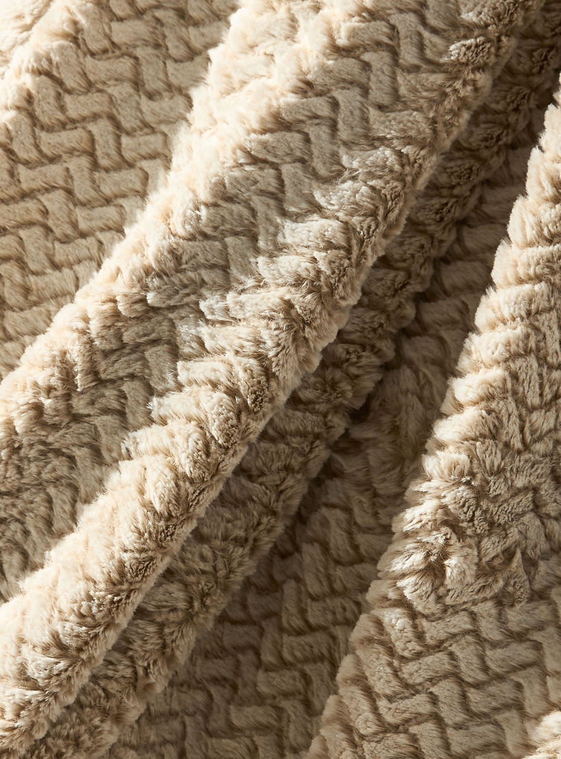 Fur Textured 2-Ply Throw - 200x152 cms-household-cushionsandthrows-throwsandblankets-throws-image-3