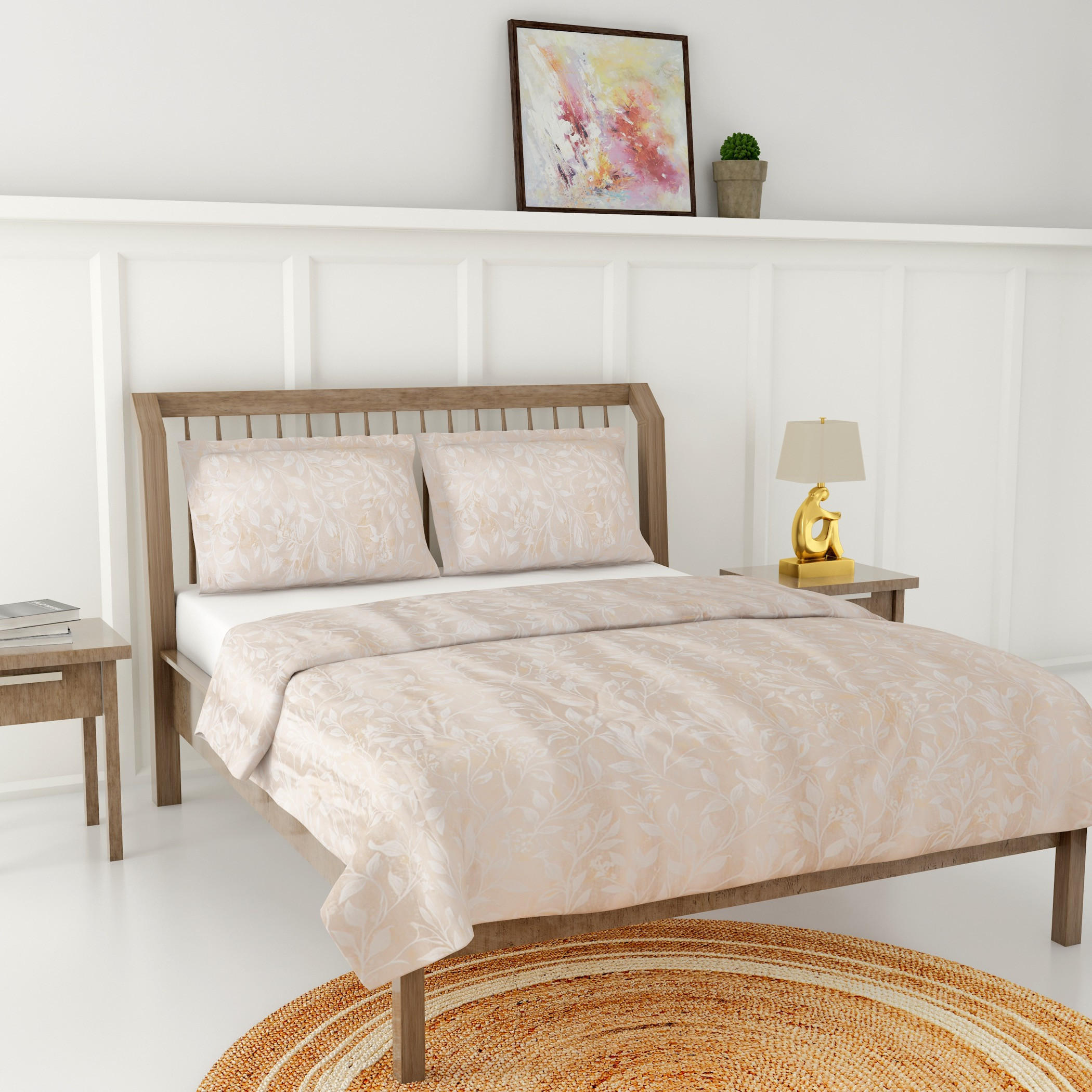 Floral Print 3-Piece King Comforter Set - 240x260 cms-household-bedding-comfortersandbedspreads-comforters-image-2
