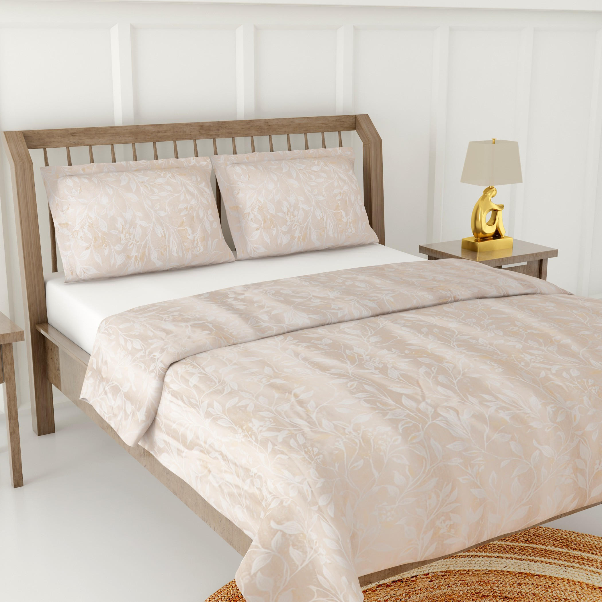 Floral Print 3-Piece King Comforter Set - 240x260 cms-household-bedding-comfortersandbedspreads-comforters-image-3