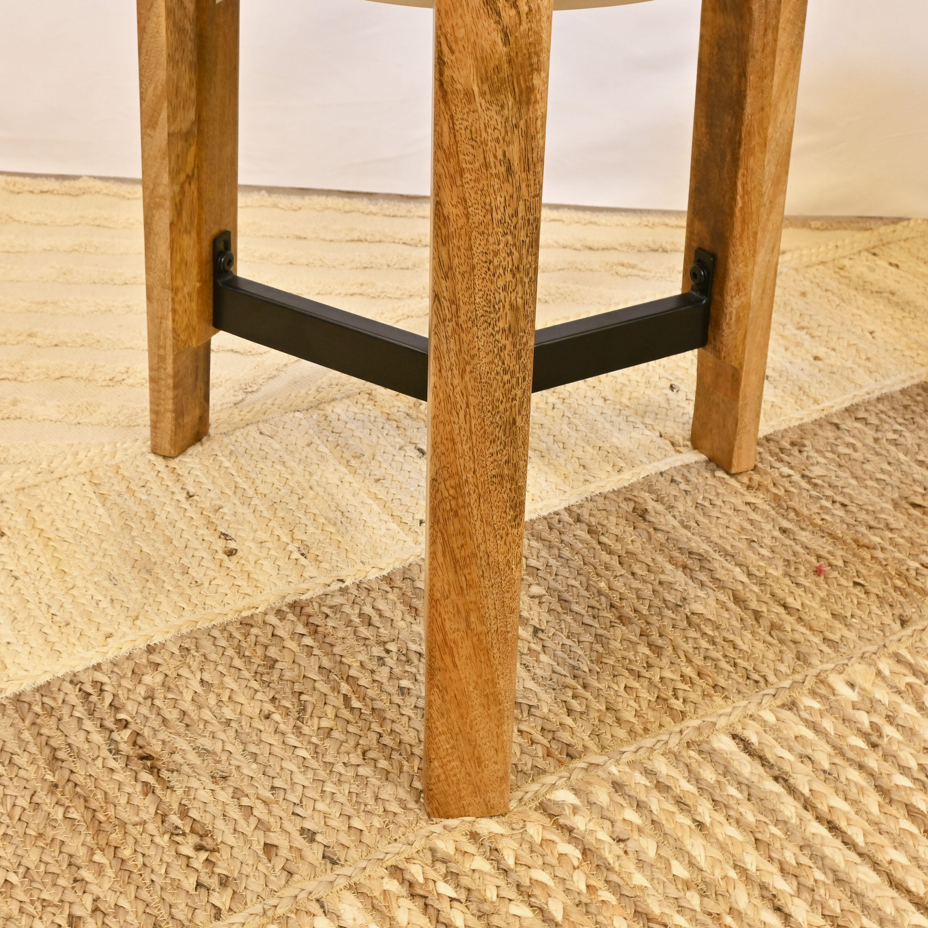 Crafted by Lifestyle Marble Top Side Table - 40x50 cms-furniture-livingroom-sideandendtables-image-4