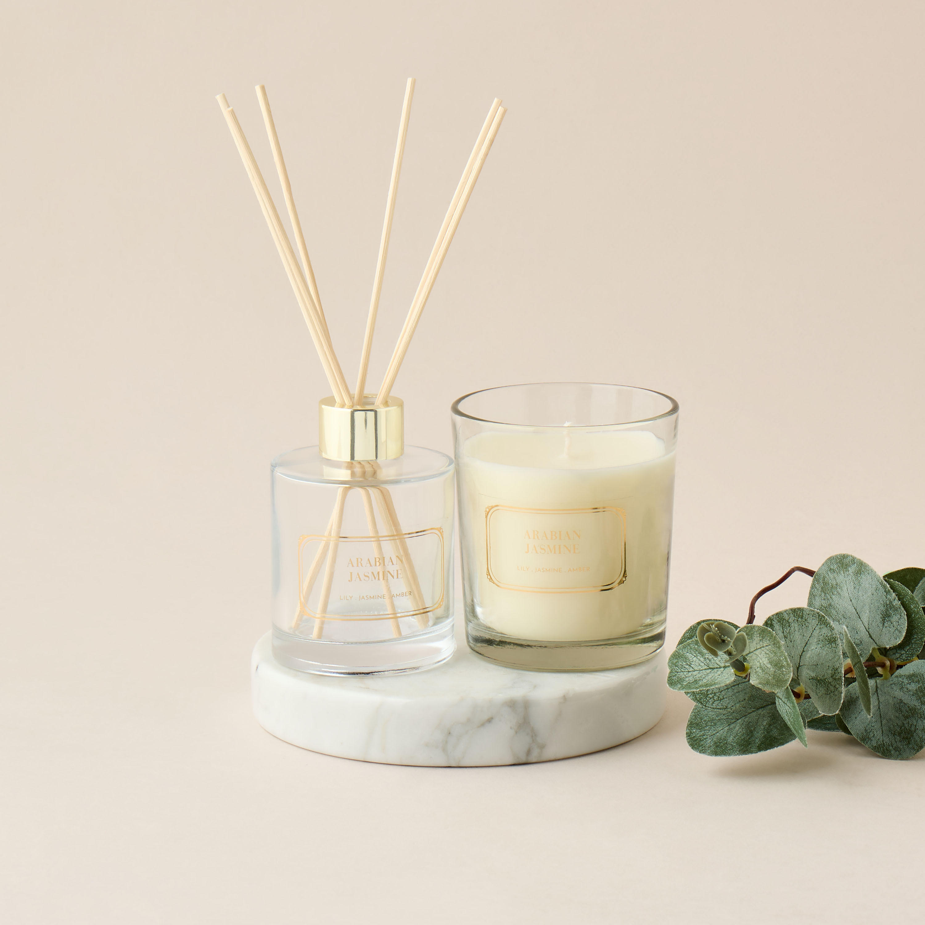 Scent.d London Amber Blossom Diffuser and Jar Candle Gift Set-household-homefragrance-fragrancegiftset-image-1
