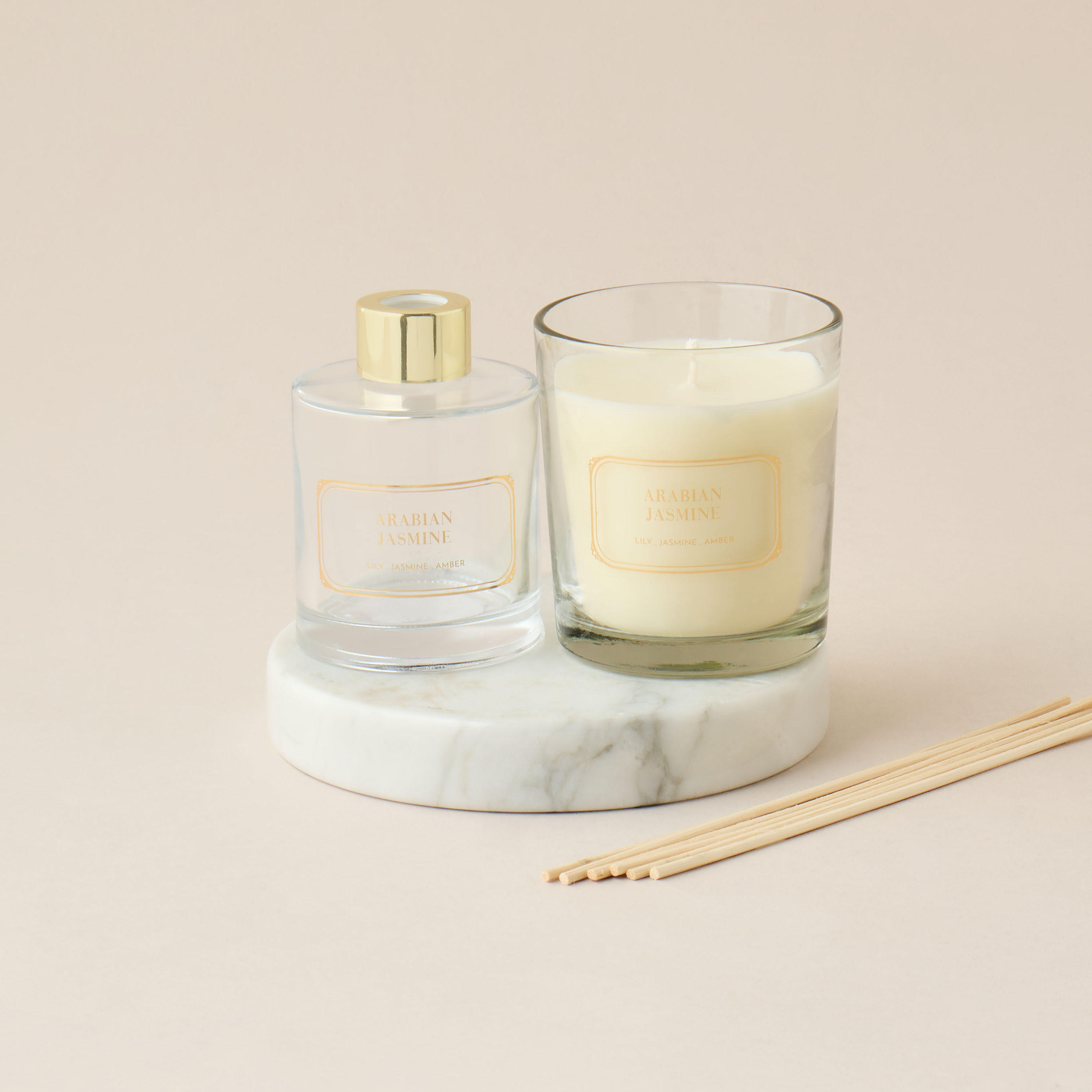Scent.d London Amber Blossom Diffuser and Jar Candle Gift Set-household-homefragrance-fragrancegiftset-image-2